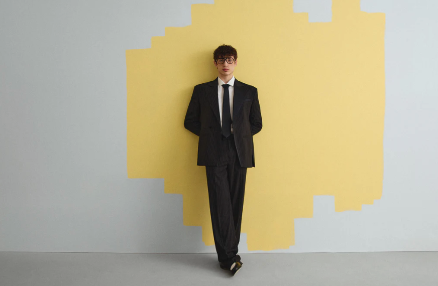 BLACK PINSTRIPE SUIT