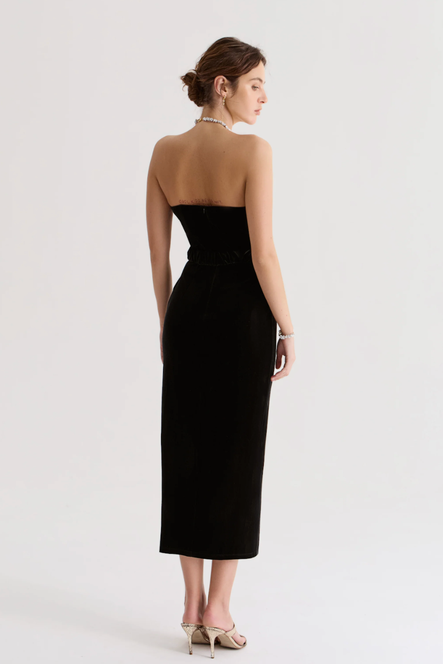 Éna Black Velvet Dress
