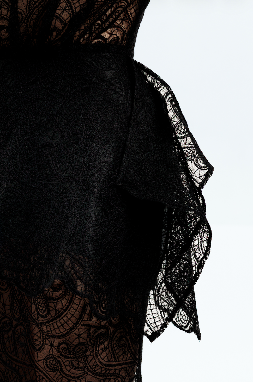 Black Lace Maxi Dress