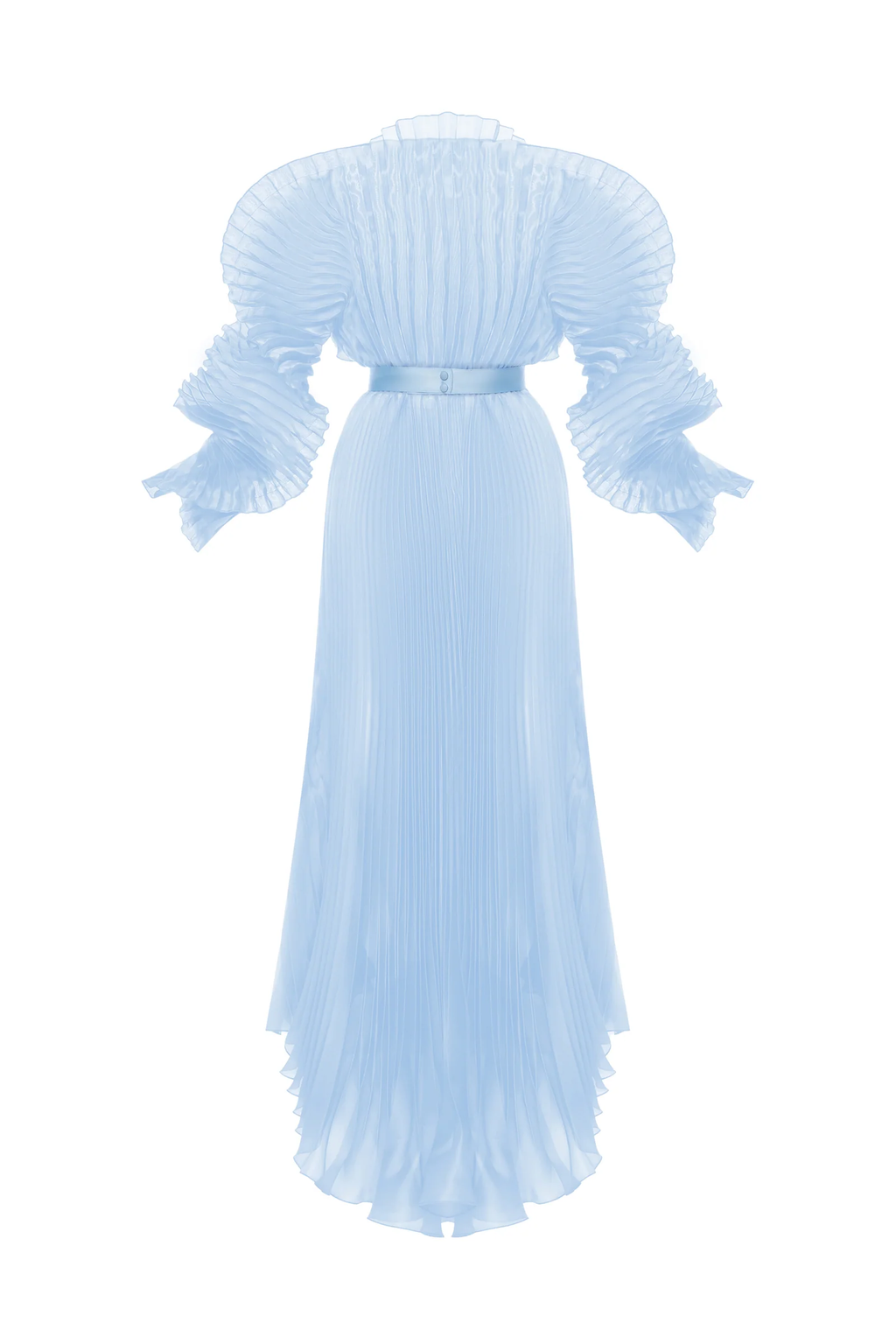 ALISHA PLEATED BLUE DRESS