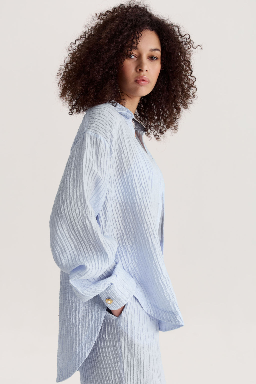 Evia Blue Shirt + Pants Set