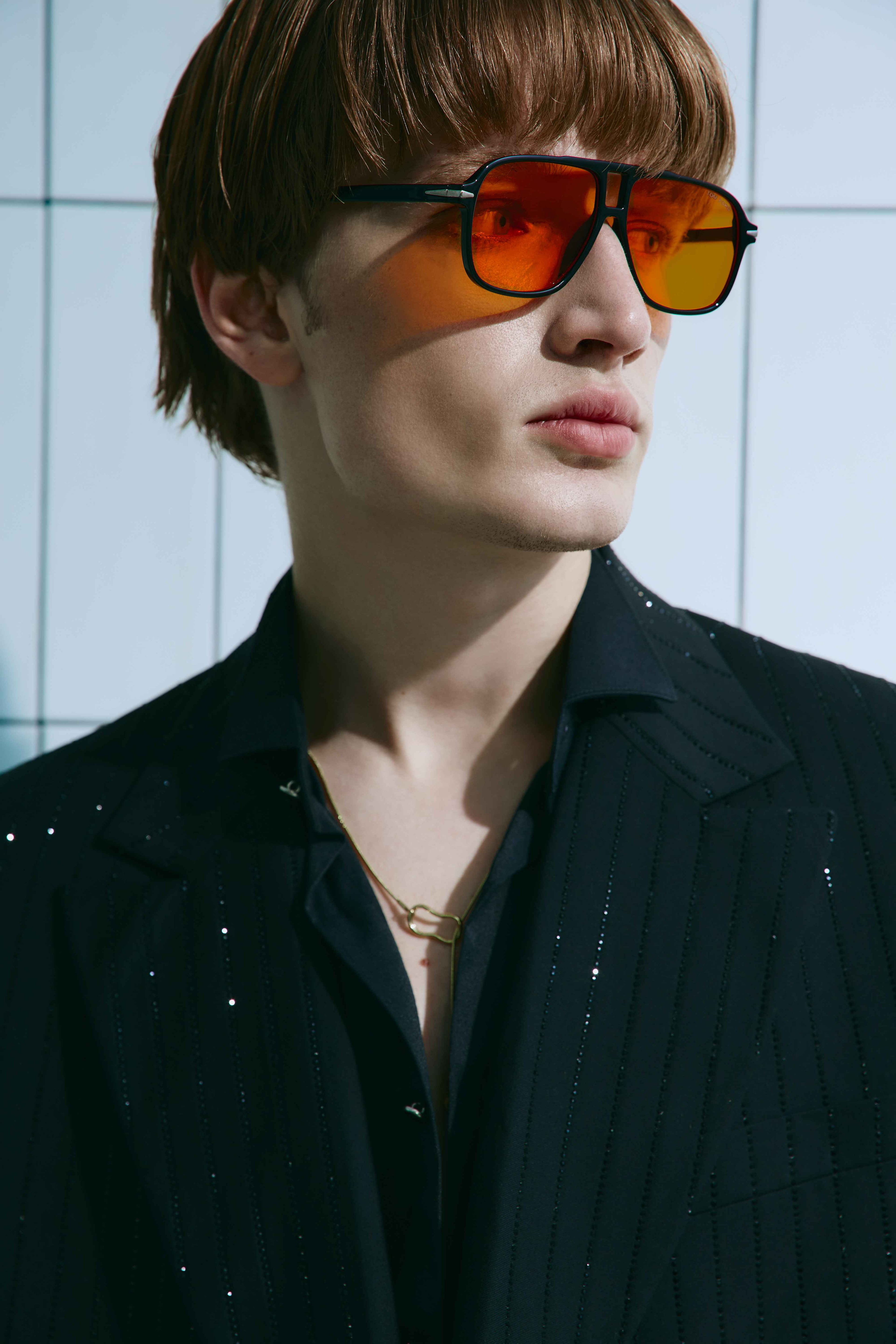 BLACK SHIMMER SUIT
