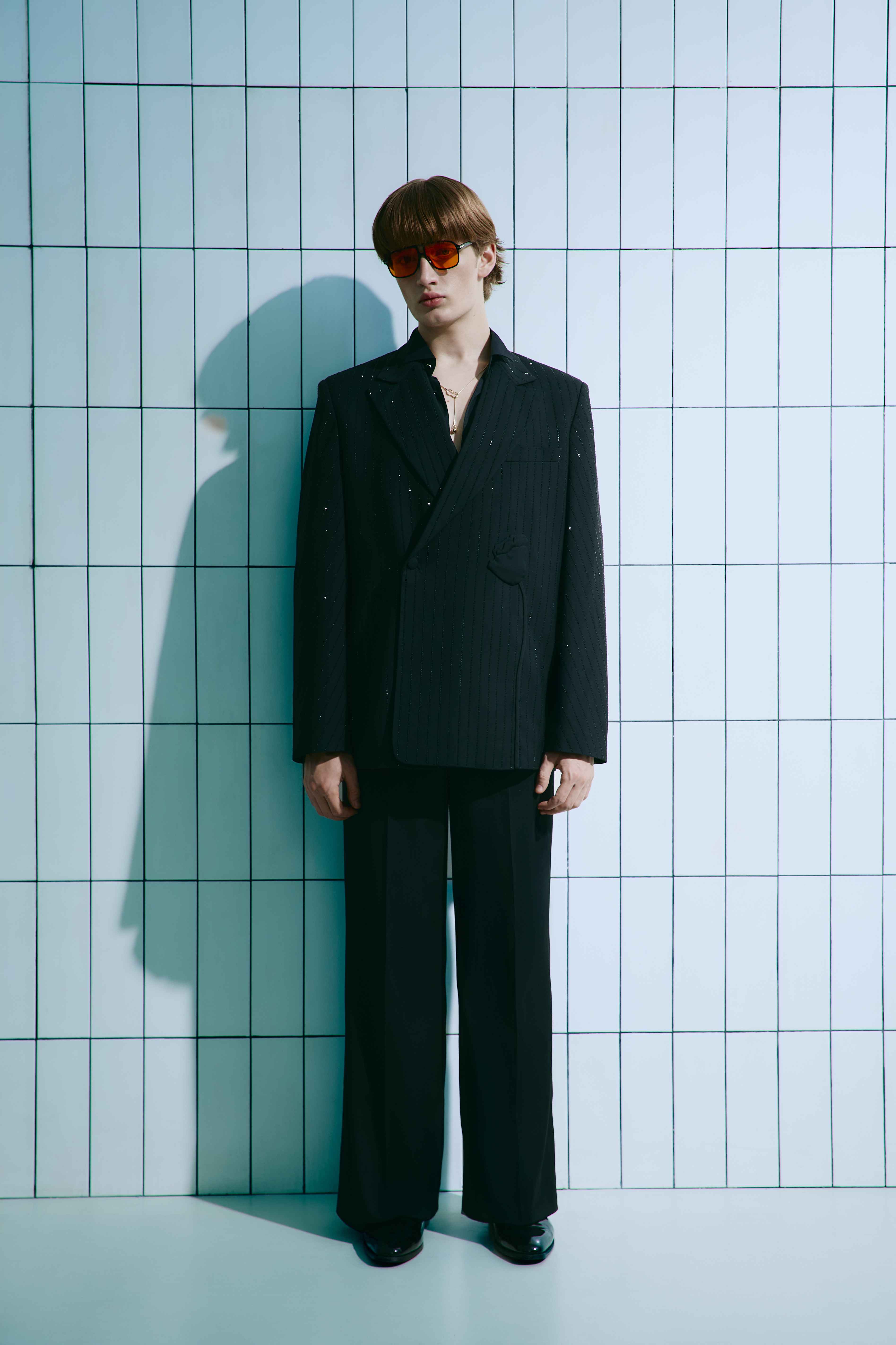 BLACK SHIMMER SUIT