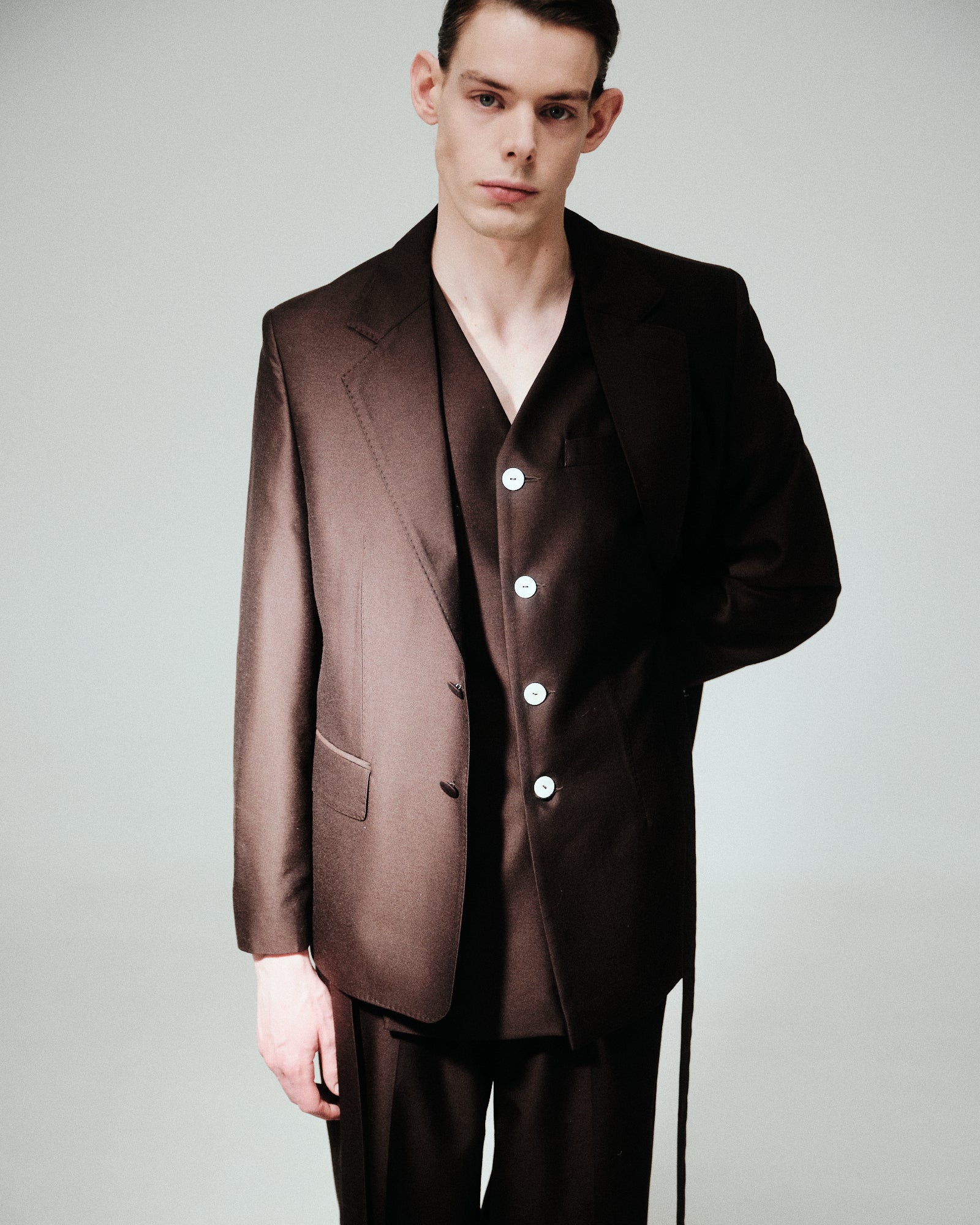 ESPRESSO BROWN THREE-PIECE SUIT