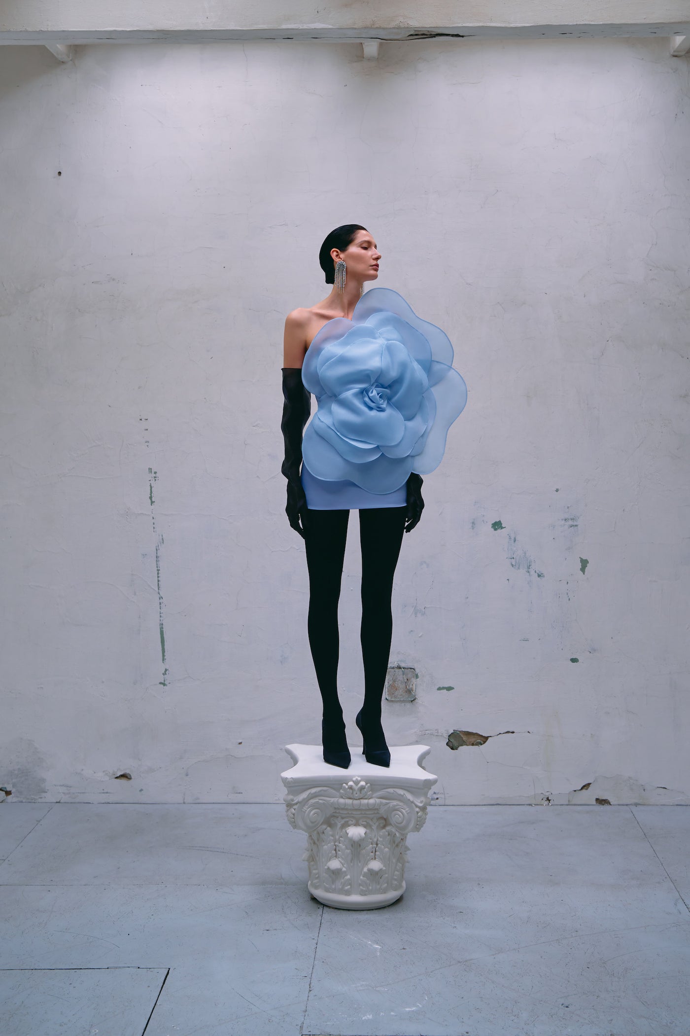 CAMELLIA LISA BLUE DRESS