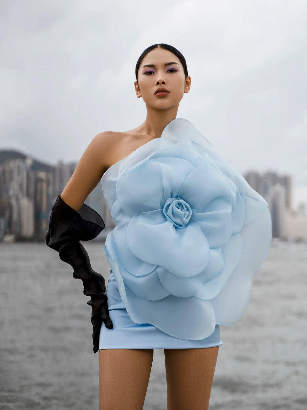 CAMELLIA LISA BLUE DRESS