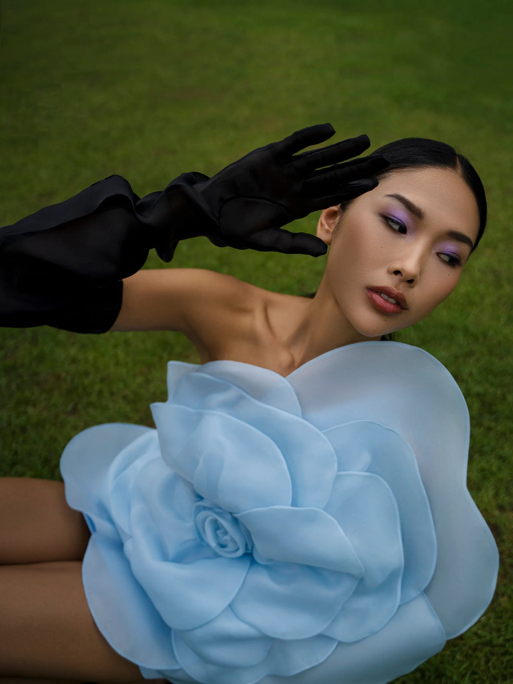 CAMELLIA LISA BLUE DRESS