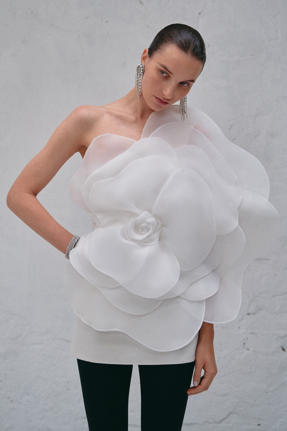 CAMELLIA LISA WHITE DRESS