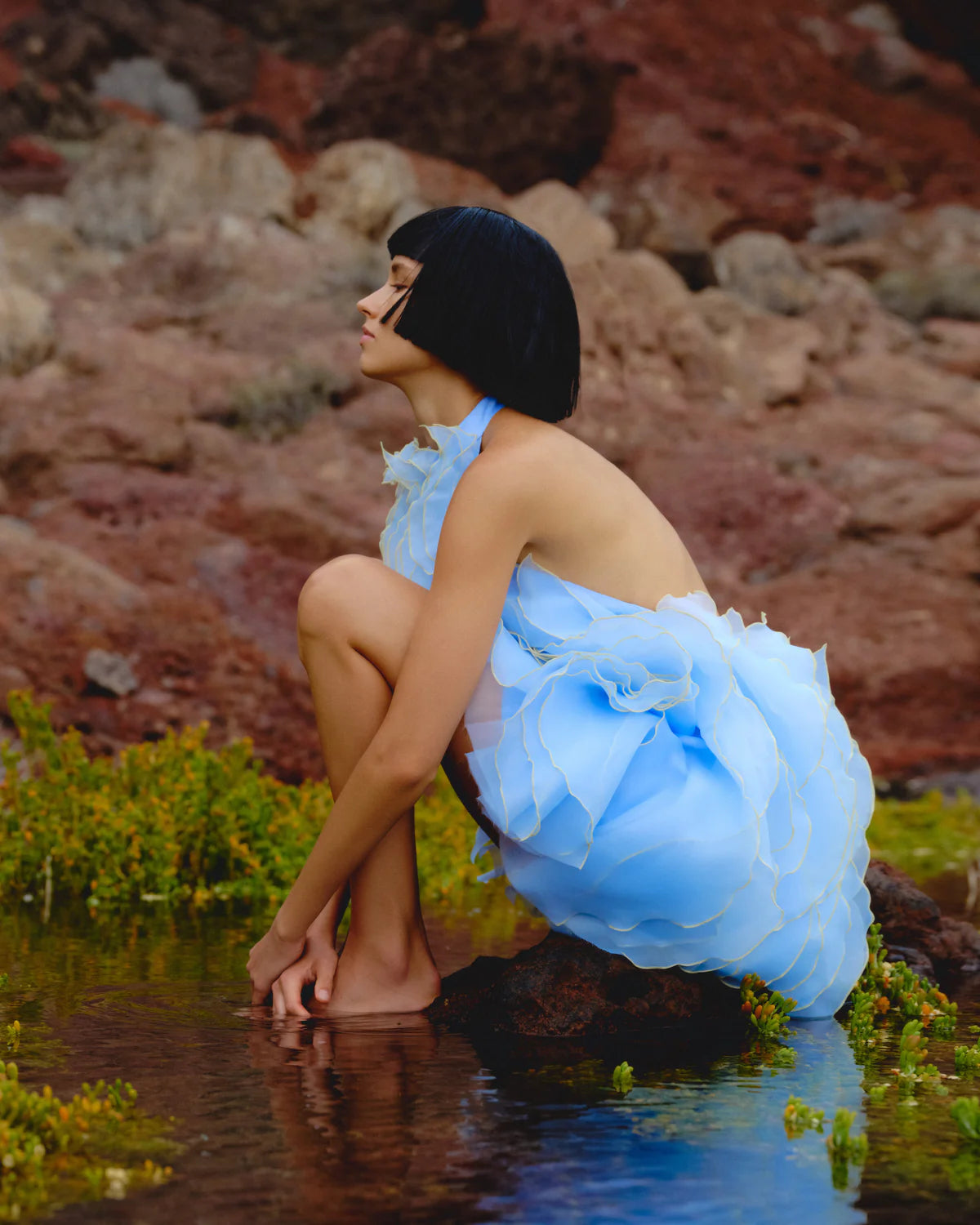WAVE BLUE DRESS