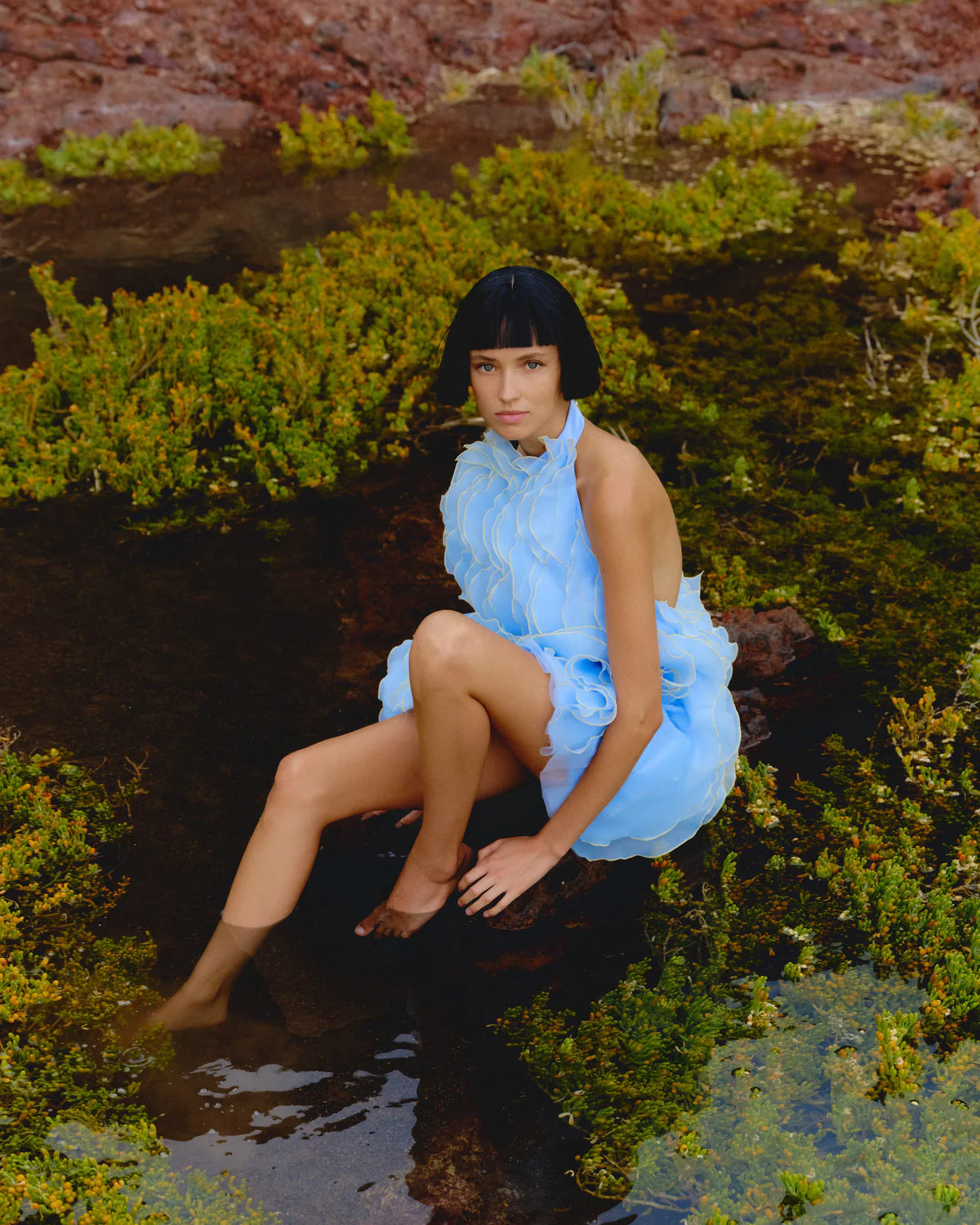 WAVE BLUE DRESS