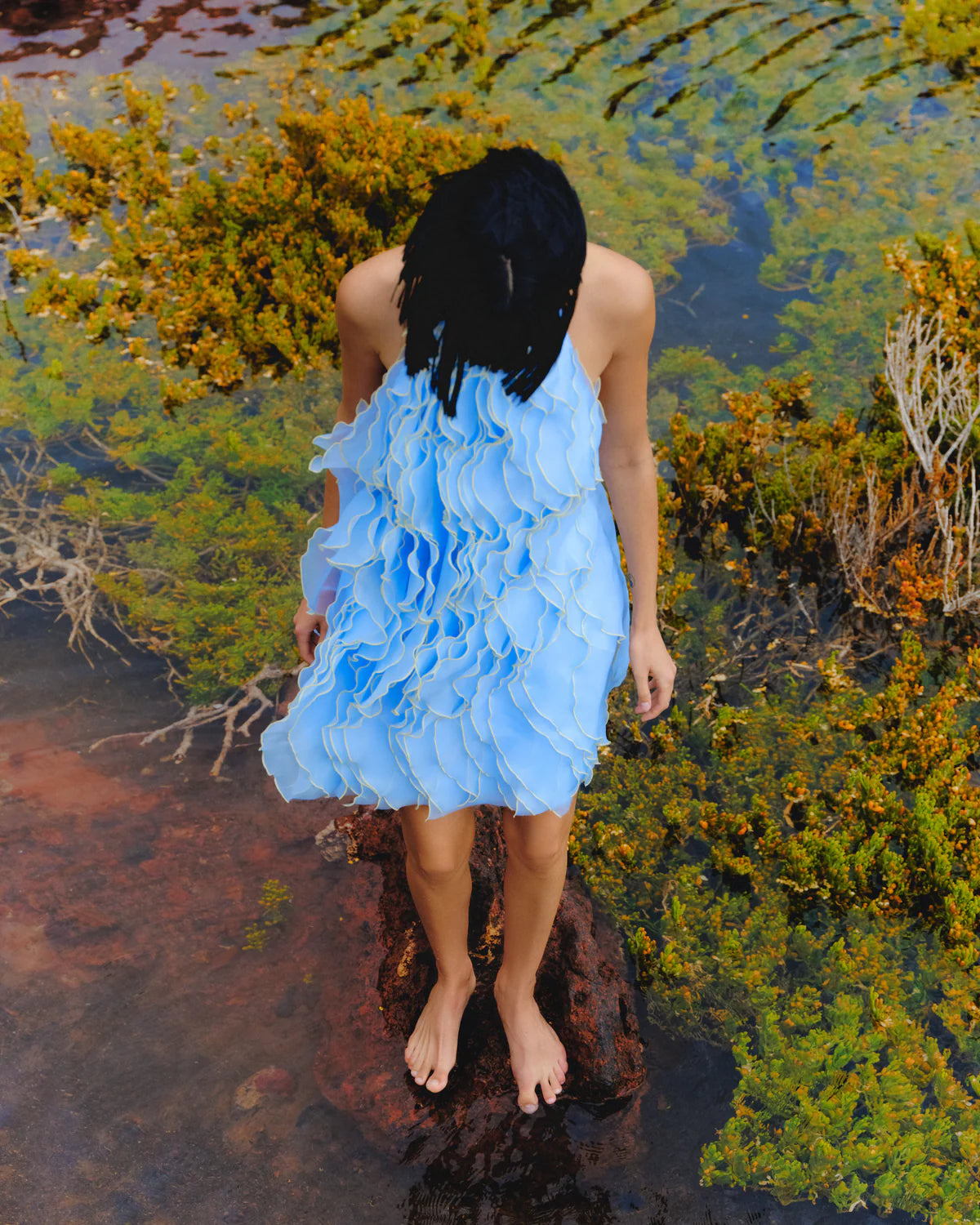 WAVE BLUE DRESS