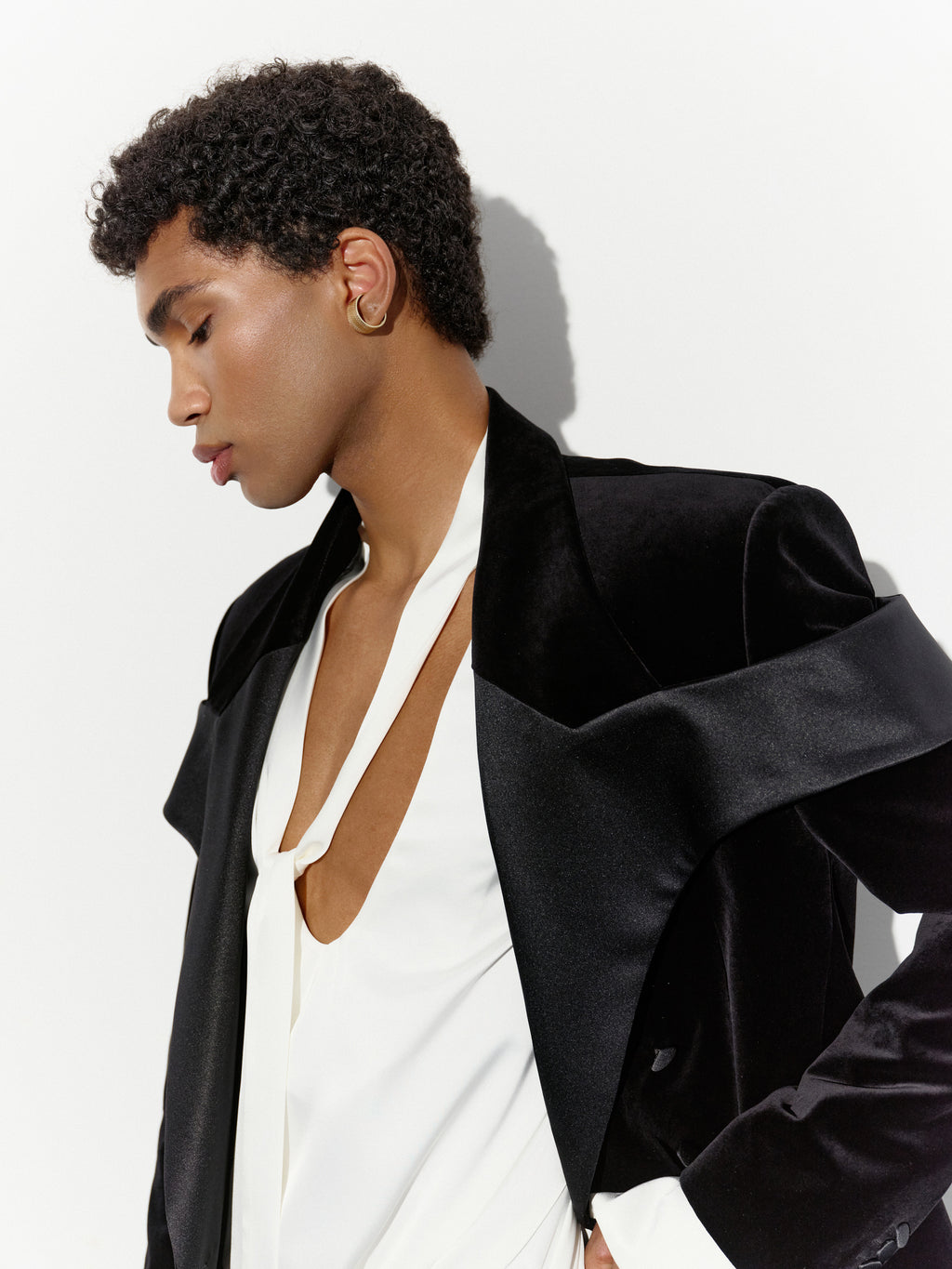 BLACK VELVET JACKET + *classic tuxedo pants