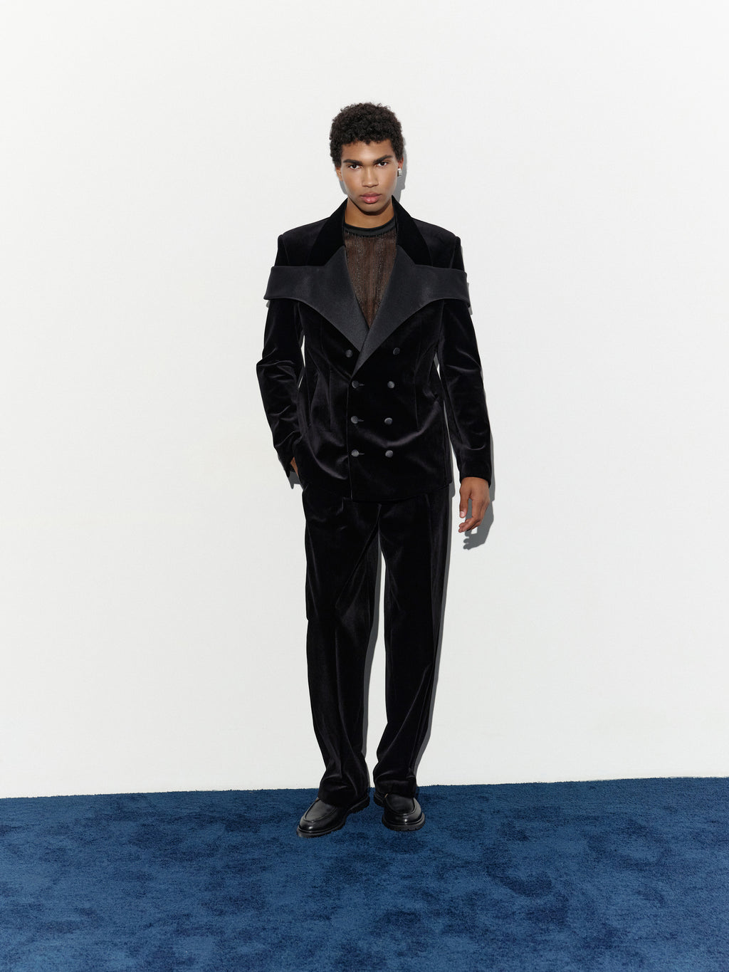BLACK VELVET JACKET + *classic tuxedo pants