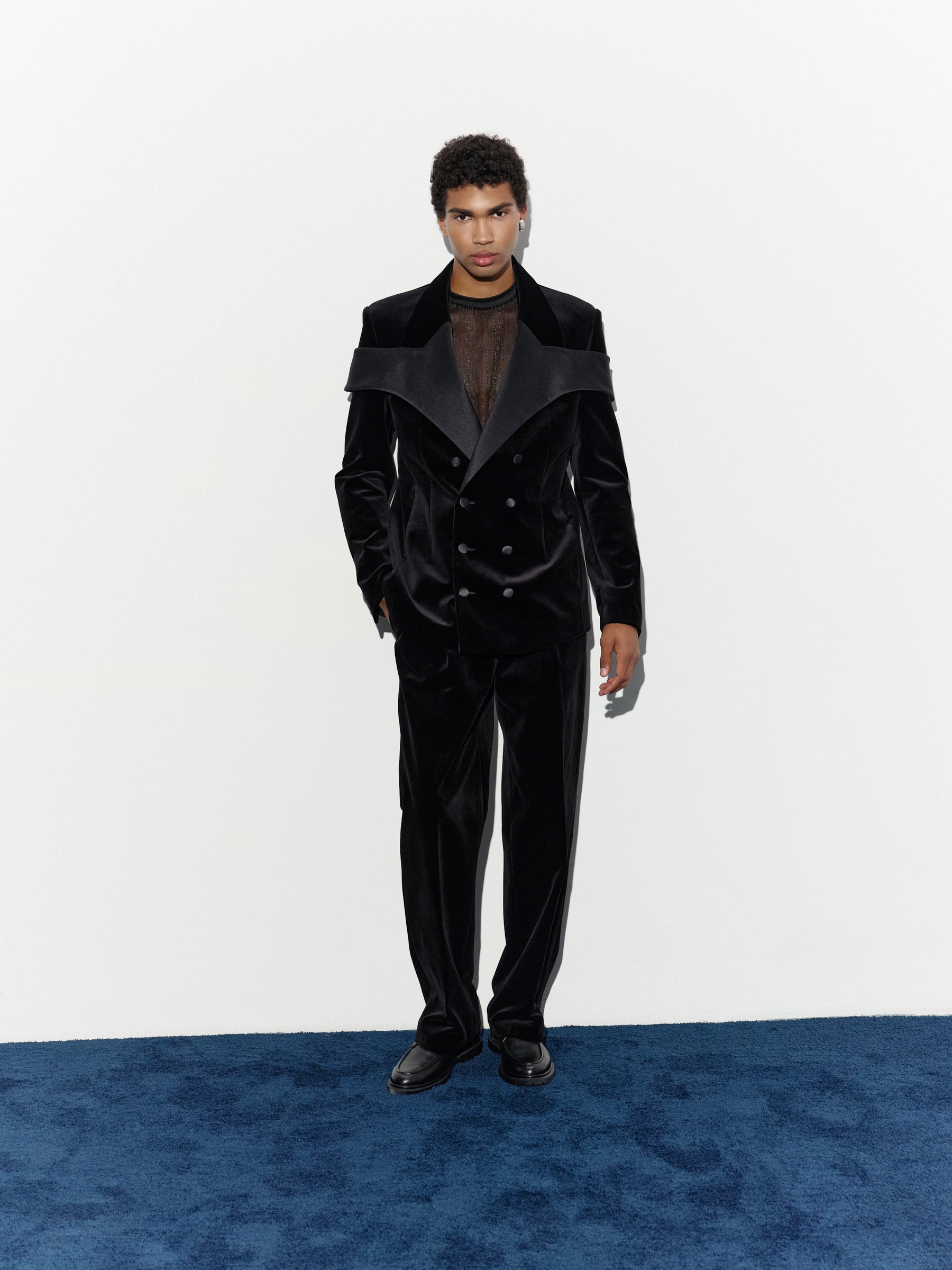 BLACK VELVET JACKET + *classic tuxedo pants