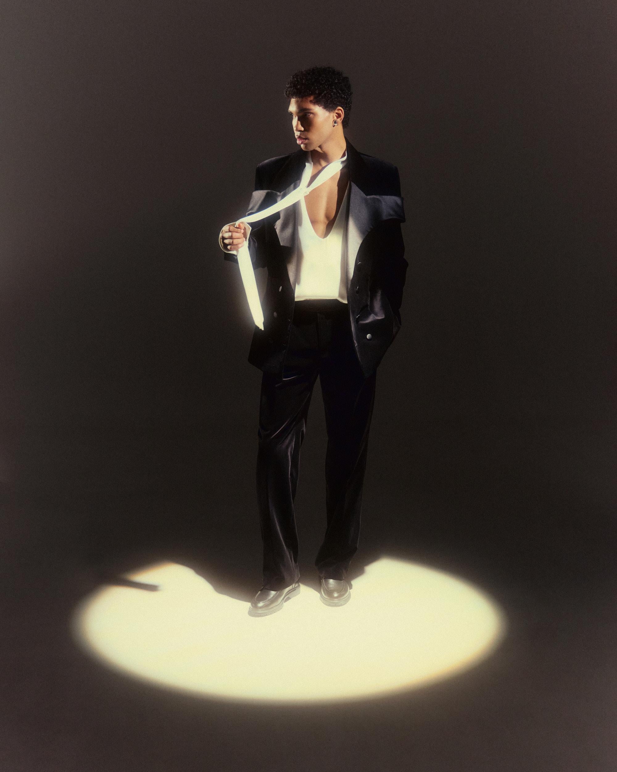BLACK VELVET JACKET + *classic tuxedo pants