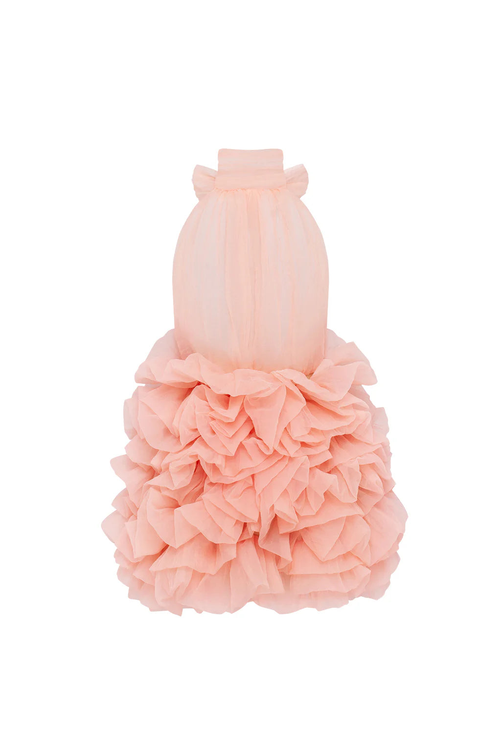 PINK CHIFFON MINI DRESS