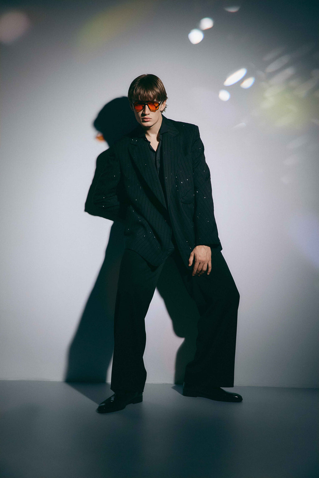 BLACK SHIMMER SUIT