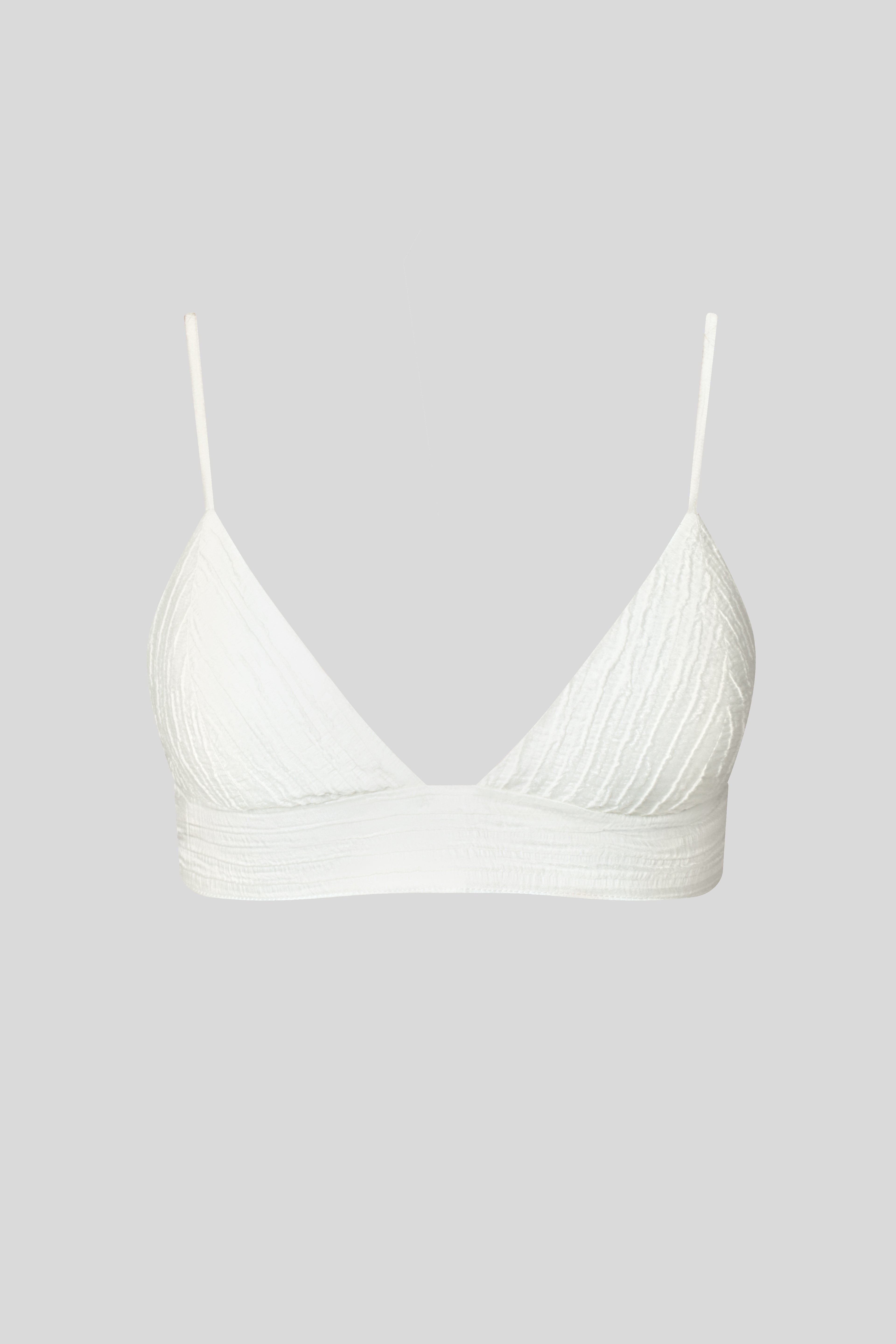 Evia White Bra + Shorts Set