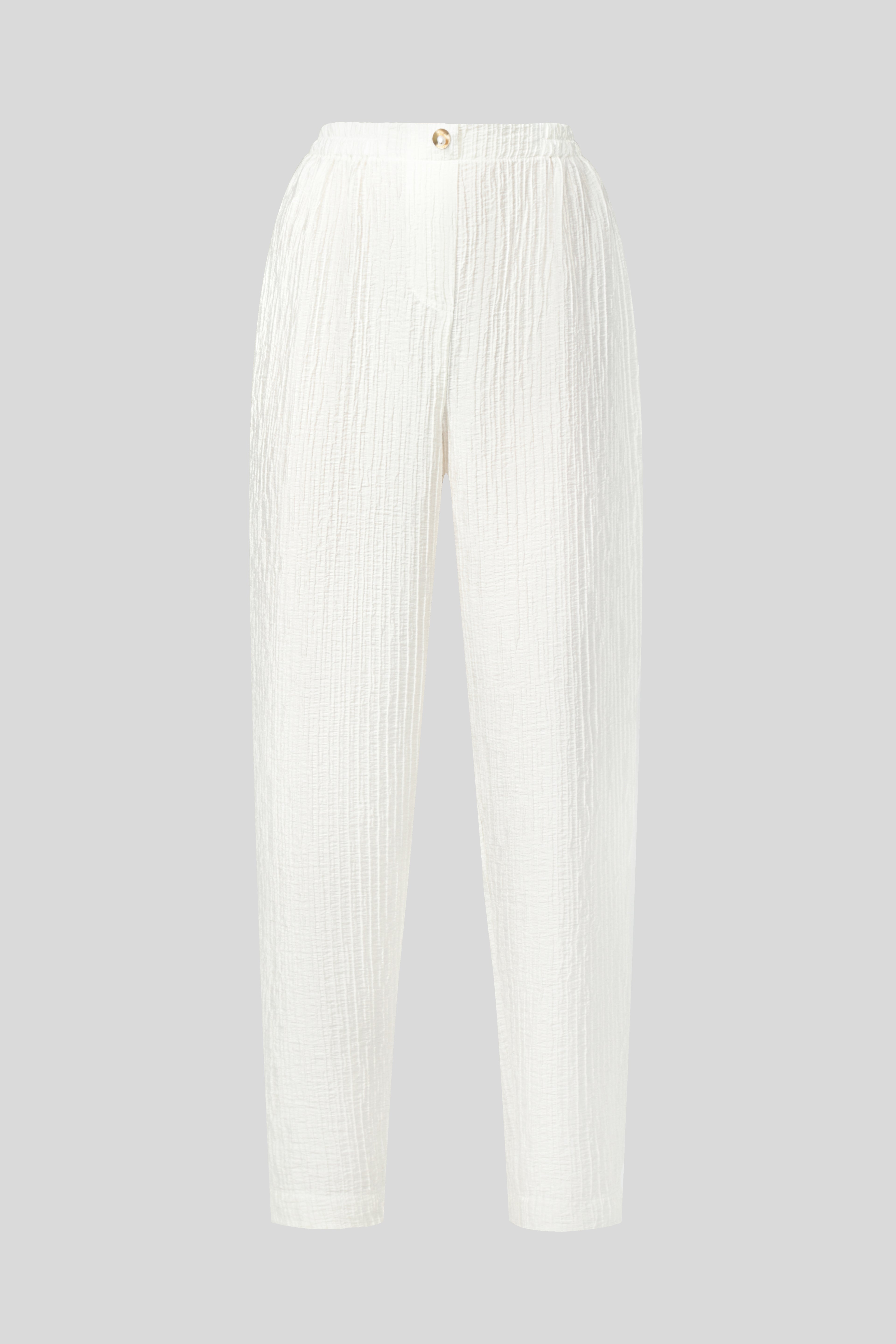 Evia White Shirt + Pants Set