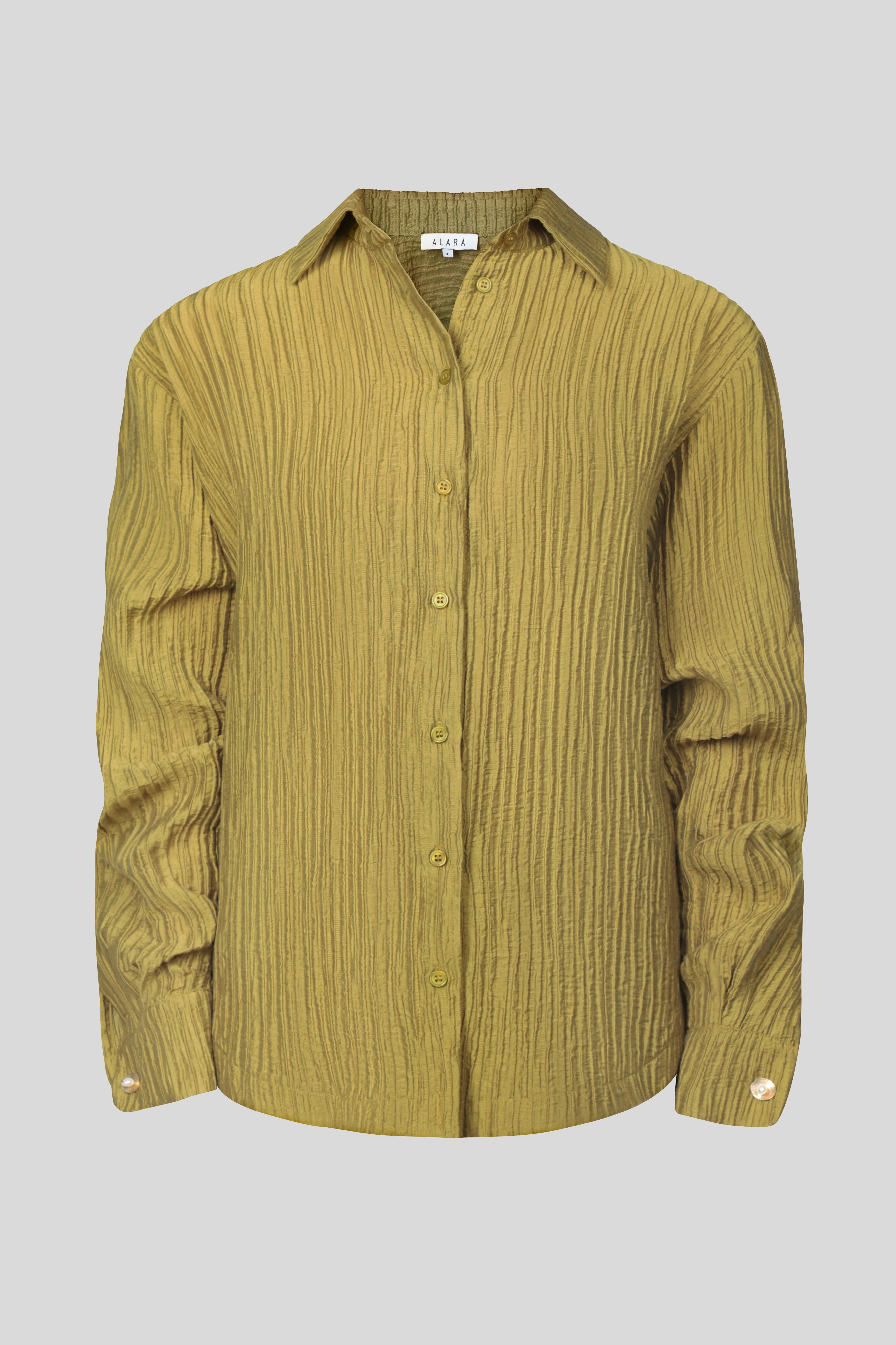 Evia Olive Shirt + Pants Set