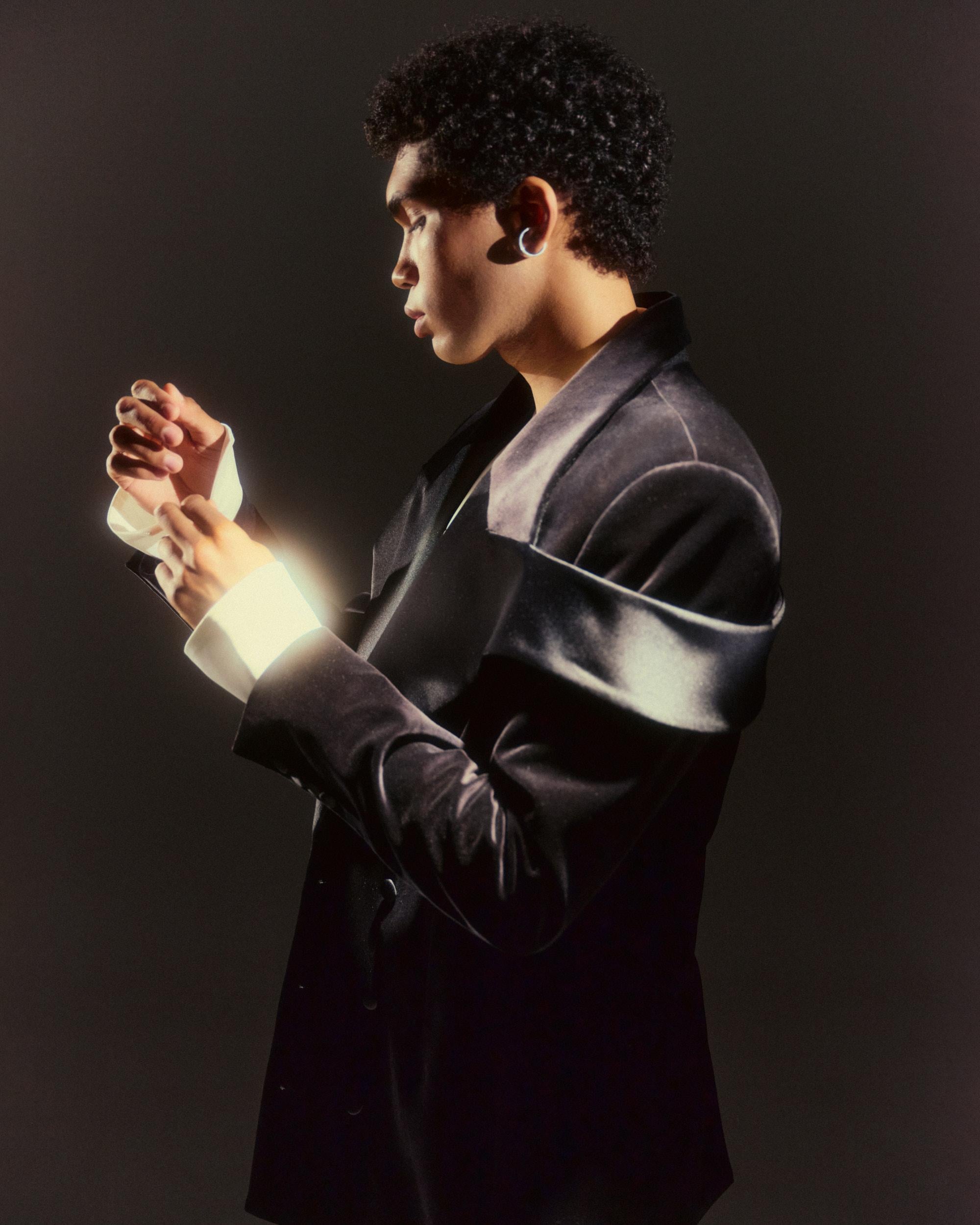 BLACK VELVET JACKET + *classic tuxedo pants