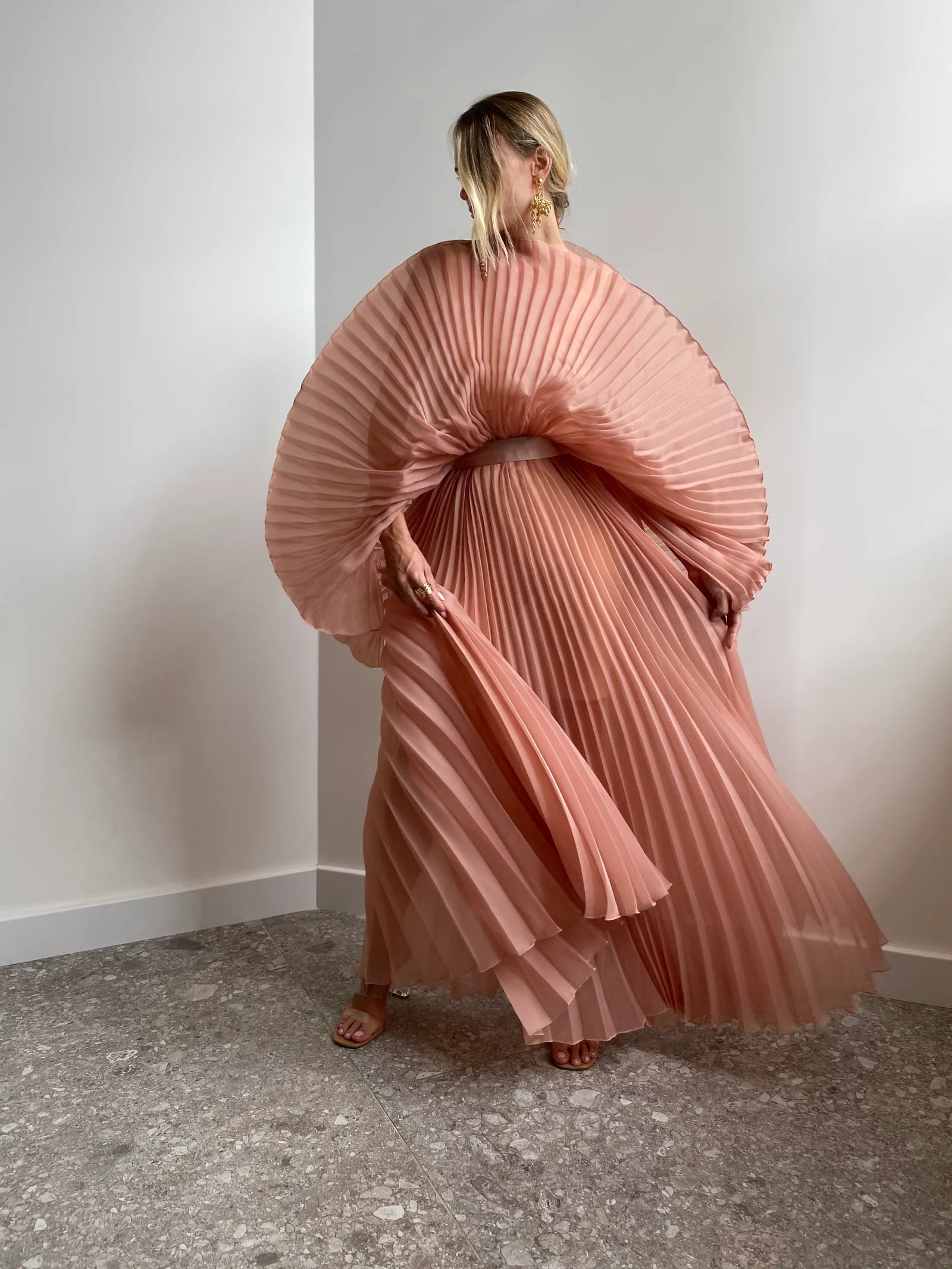 CLOUD CARAMEL DRESS