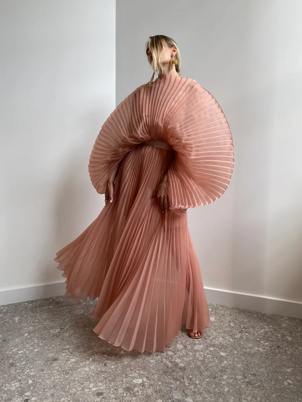 CLOUD CARAMEL DRESS
