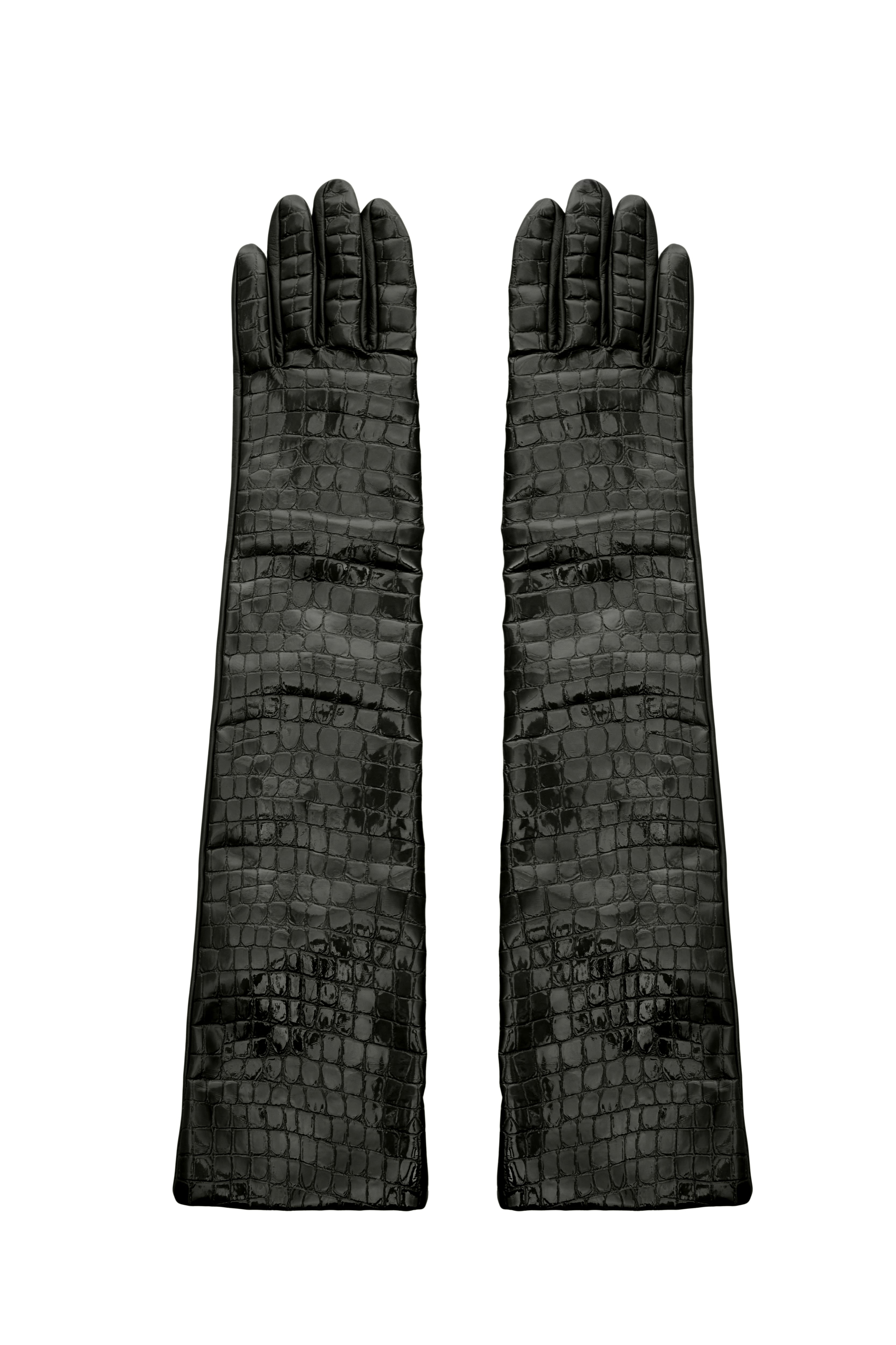 CROCO GLOVES BLACK