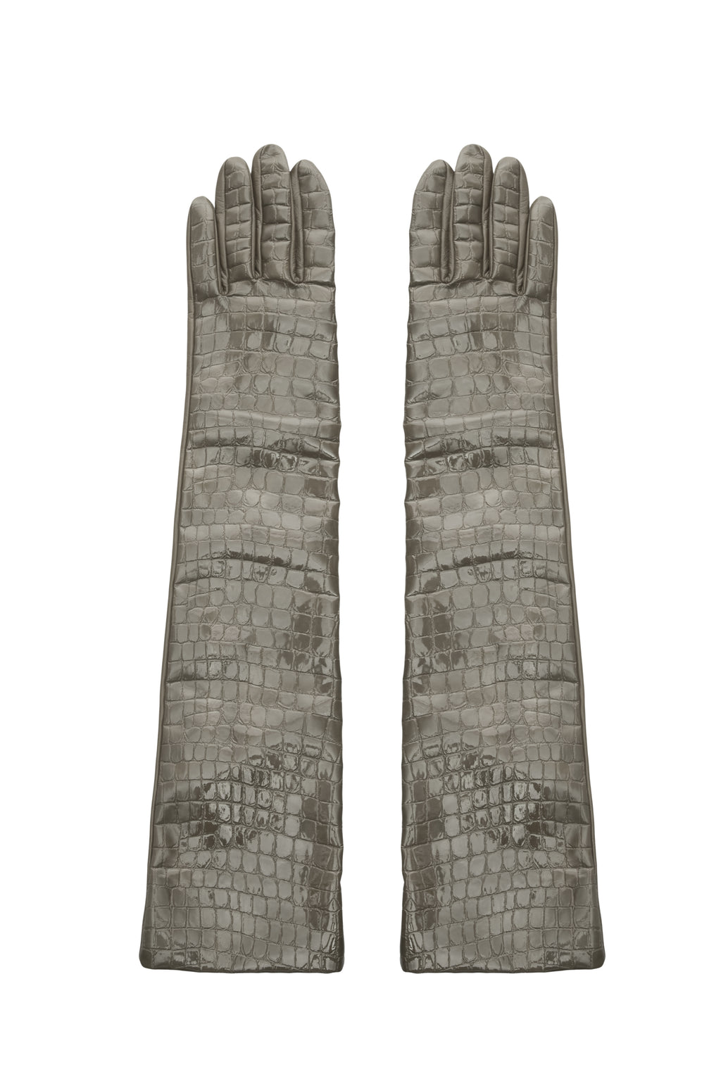 CROCO GLOVES GREY