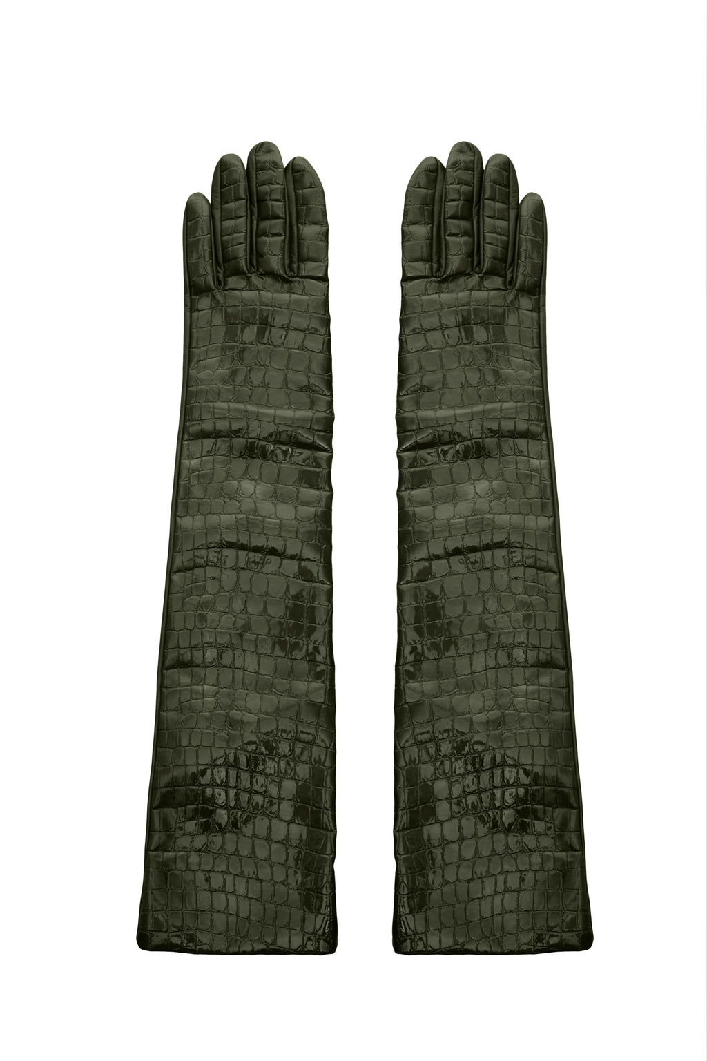 CROCO GLOVES GREEN