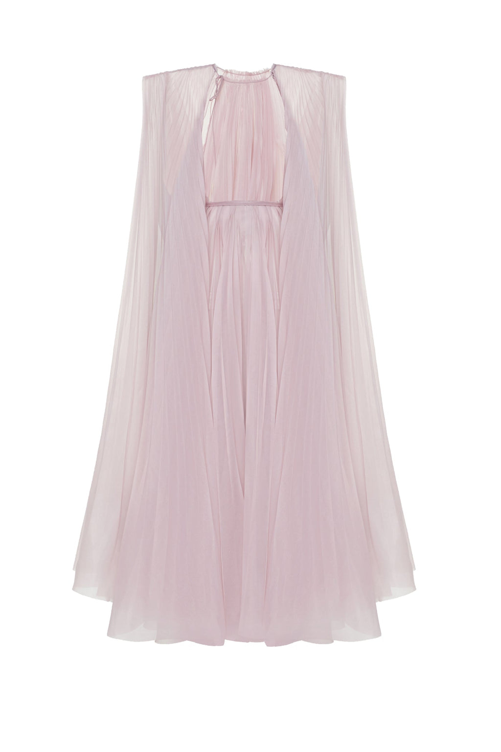 CAPE BLUSH DRESS