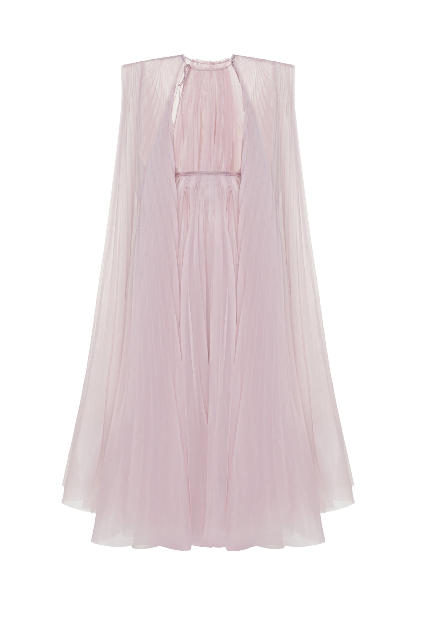 CAPE BLUSH DRESS
