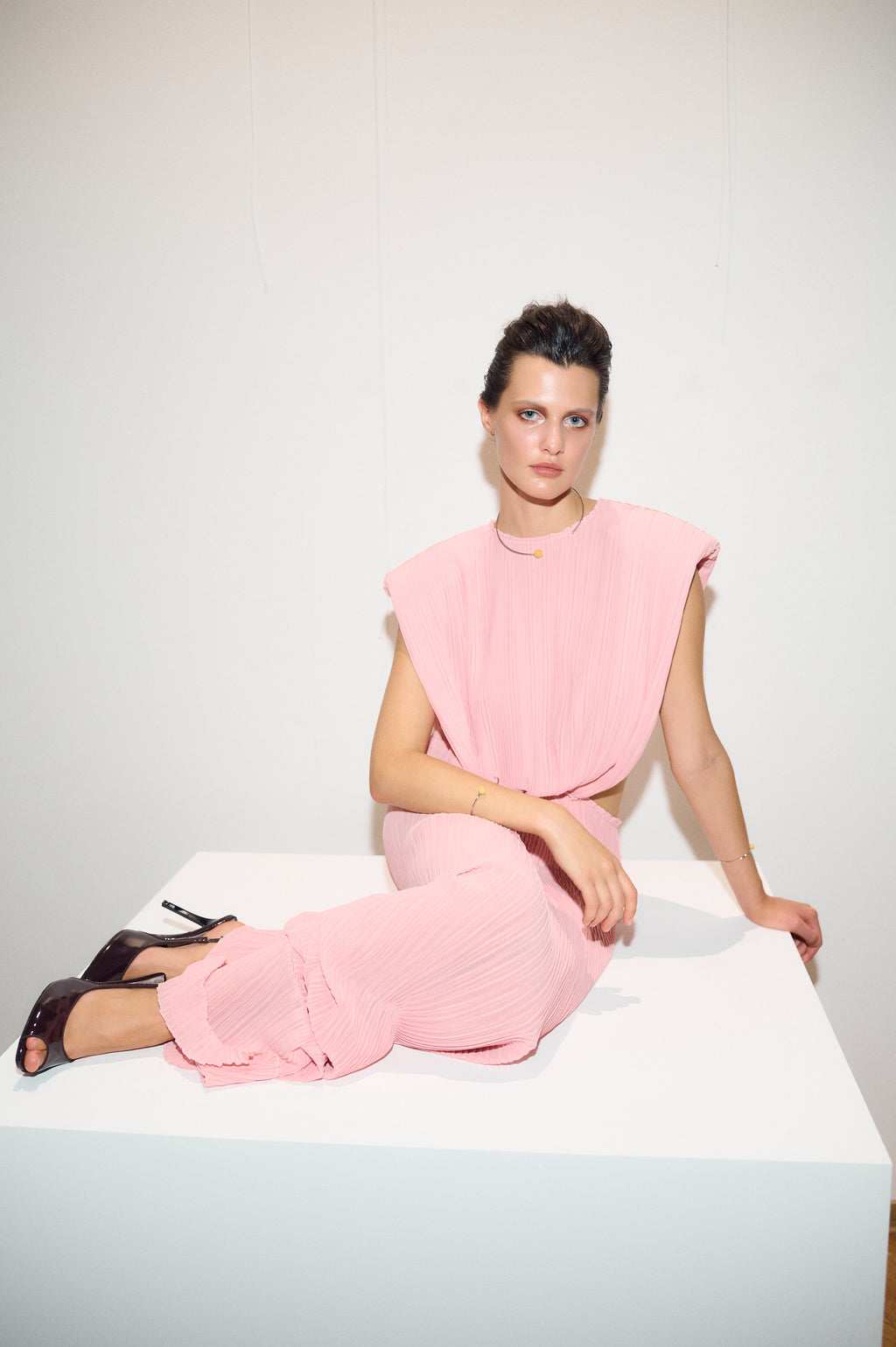SA LUMIÉRE PINK DRESS
