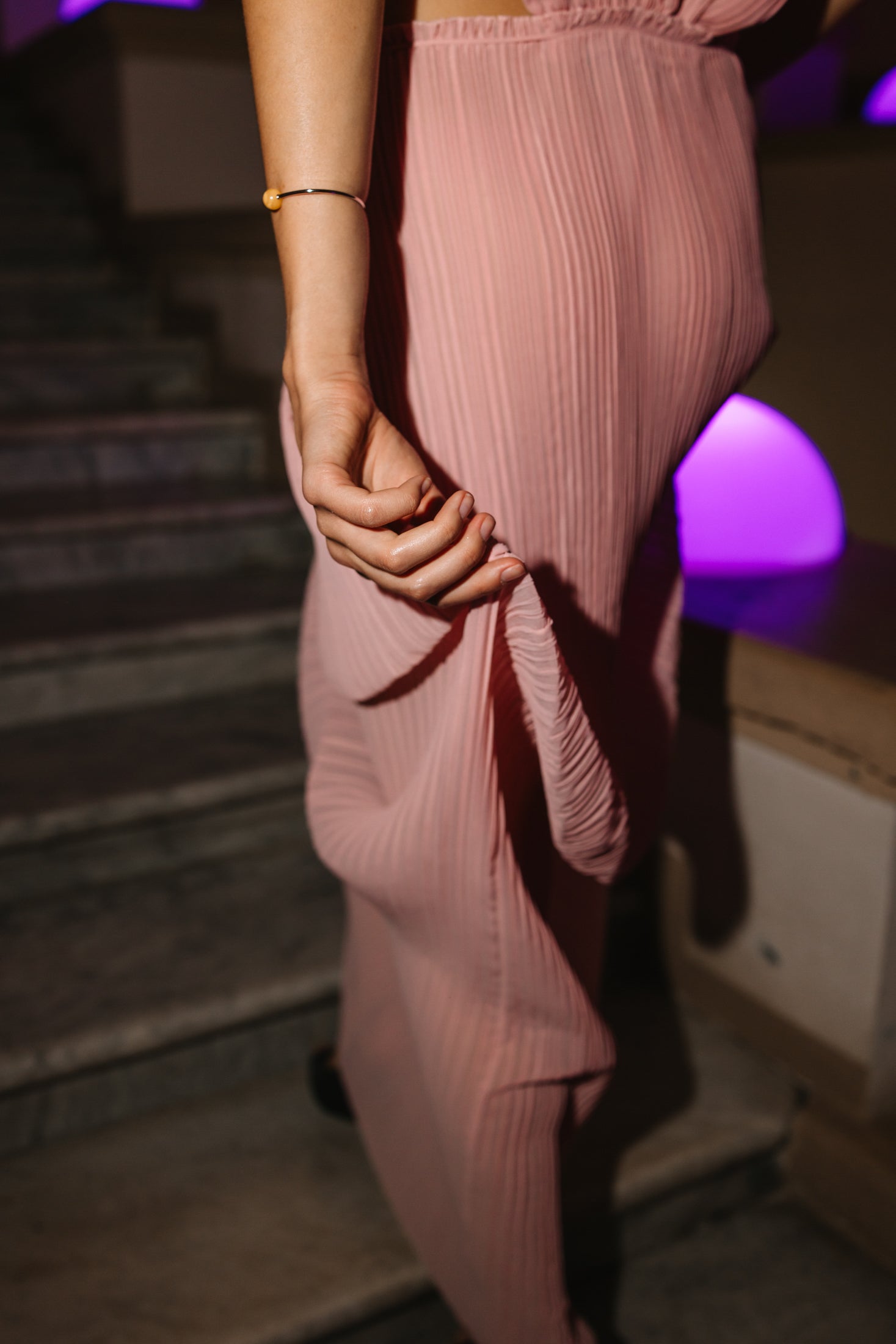 SA LUMIÉRE PINK DRESS