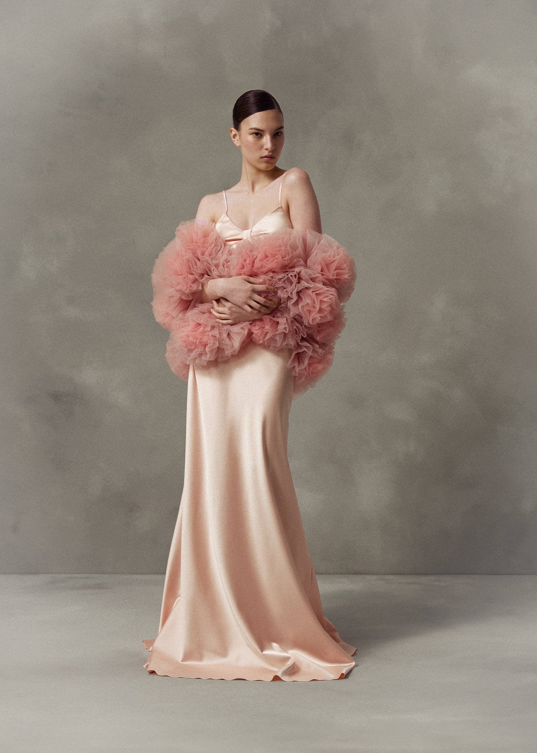 DUSK ROSE SLIP DRESS