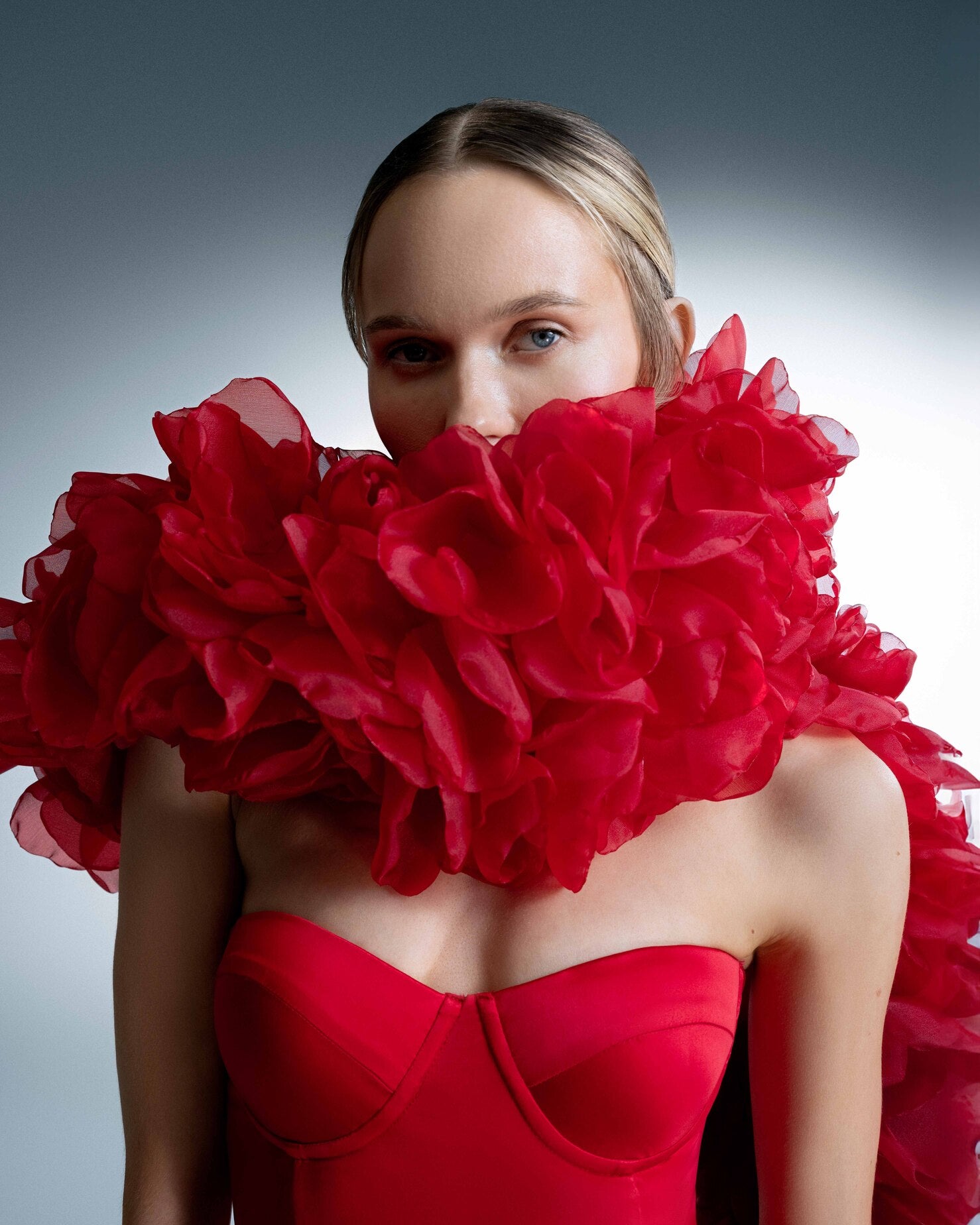 RED FLOWER BOLERO