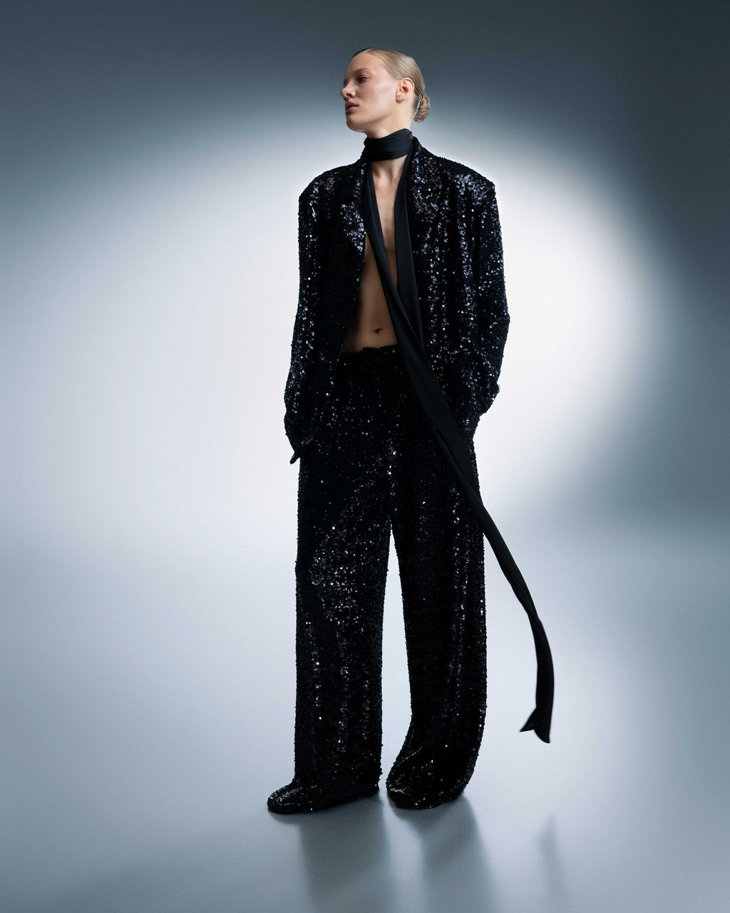 BLACK SEQUIN SUITE