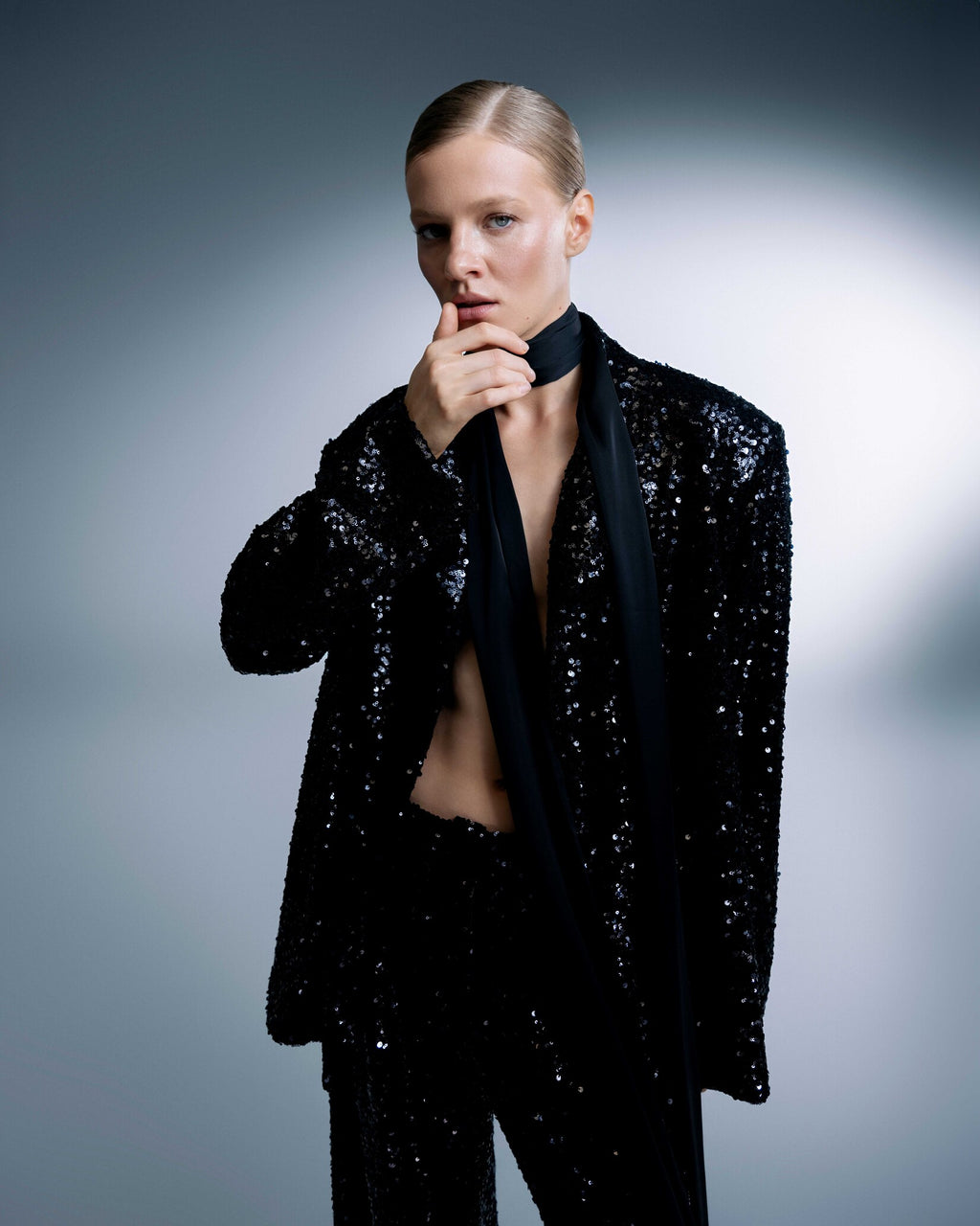 BLACK SEQUIN SUITE