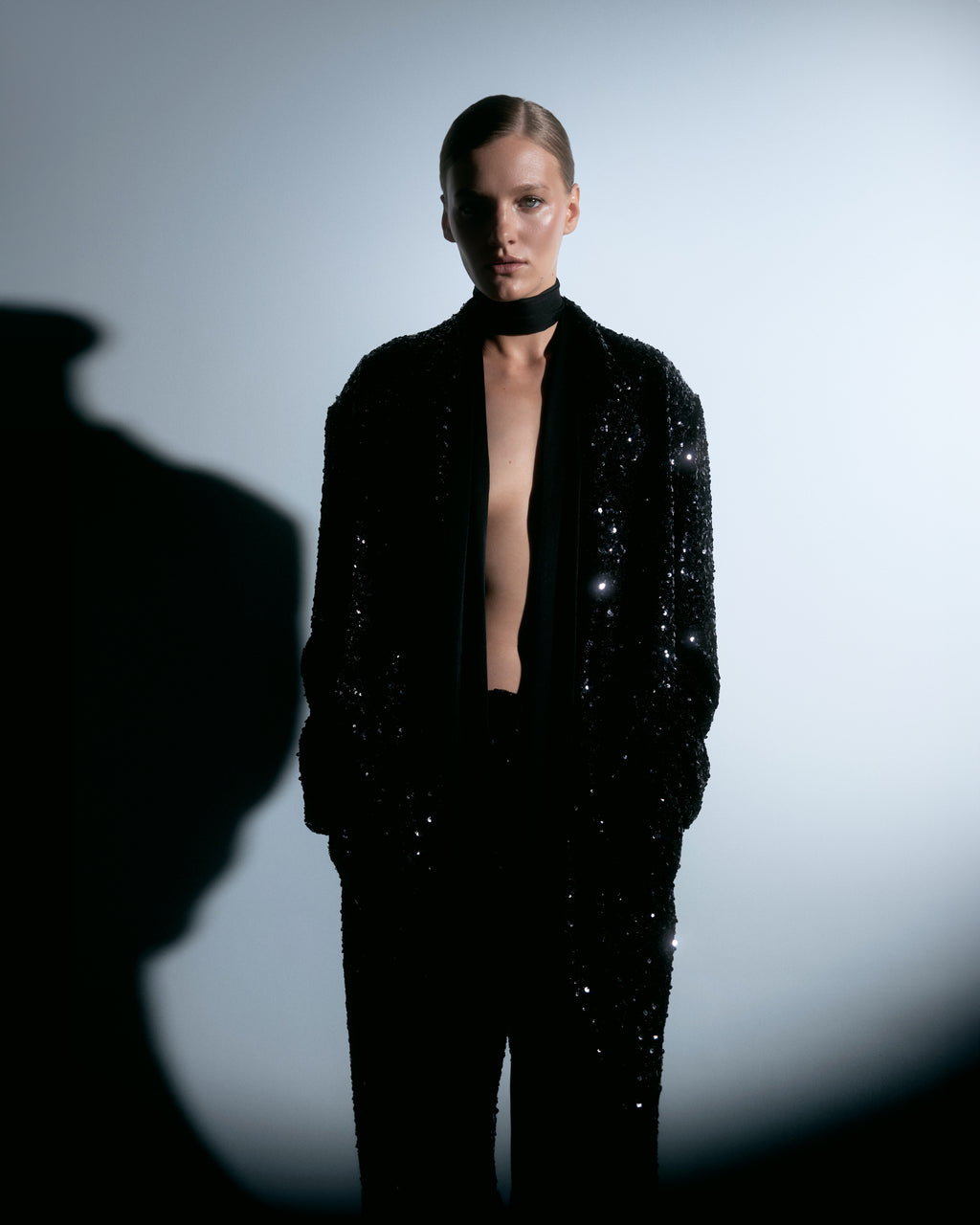 BLACK SEQUIN SUITE
