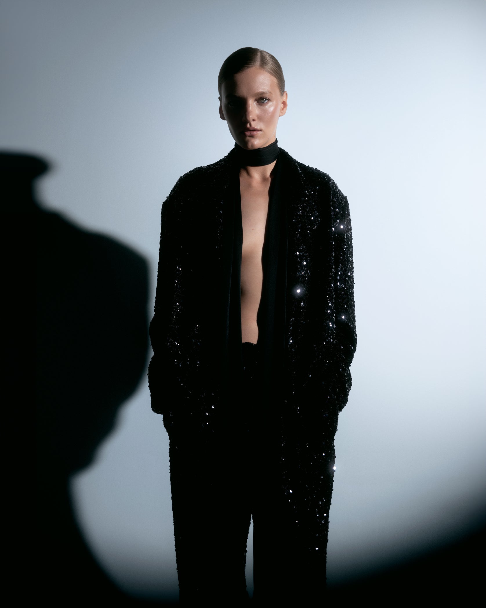 BLACK SEQUIN SUITE
