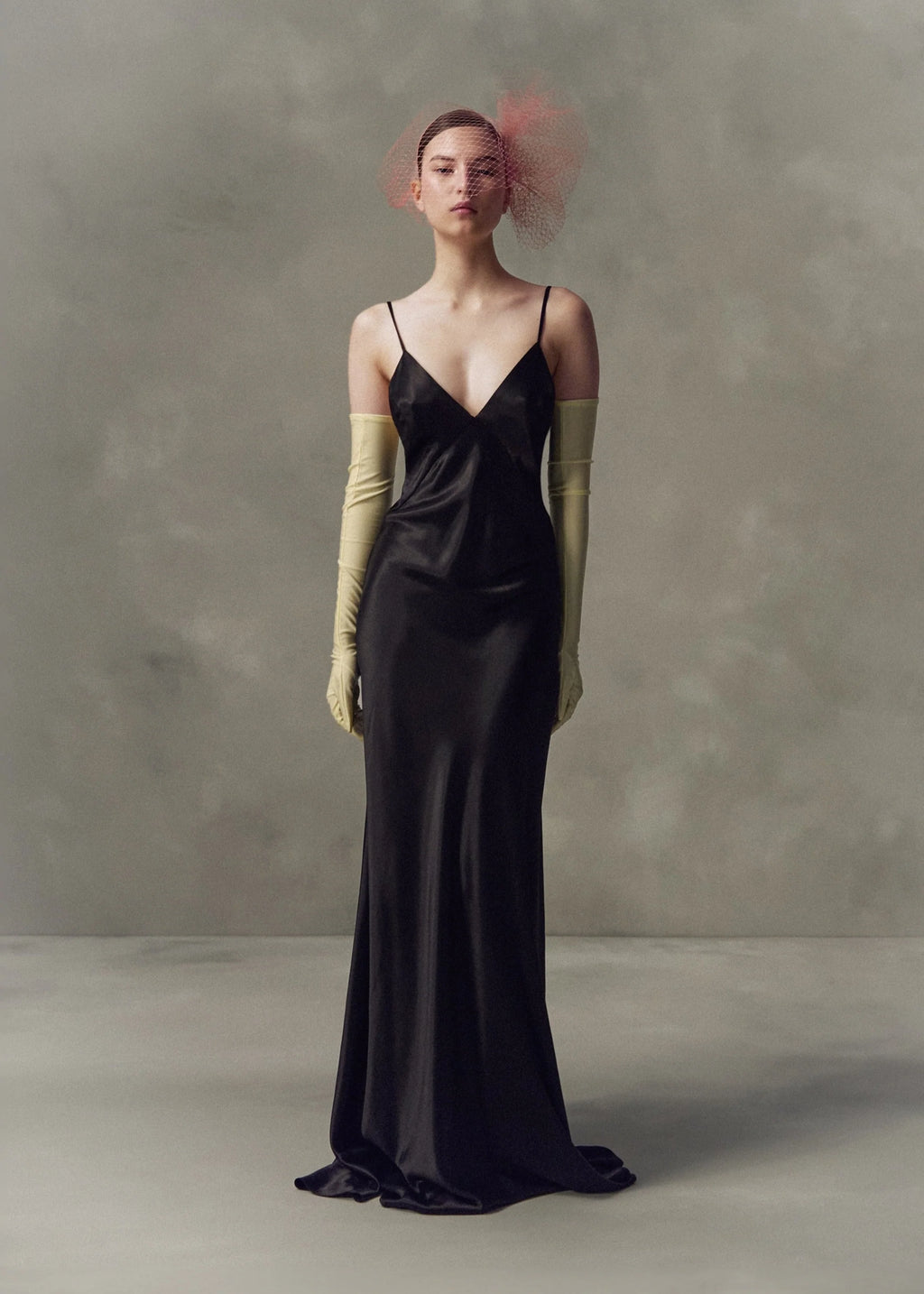BLACK SLIP DRESS