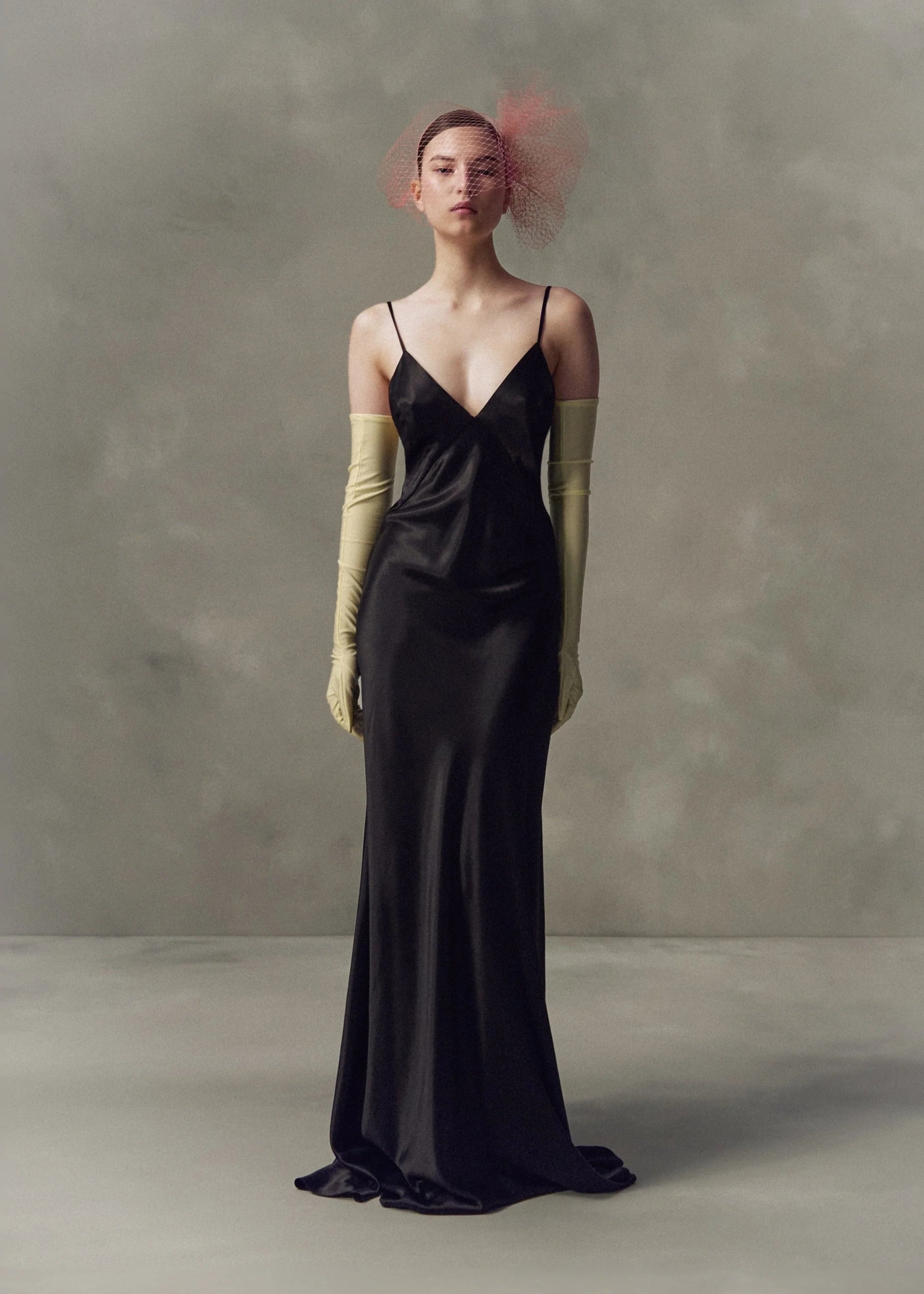 BLACK SLIP DRESS