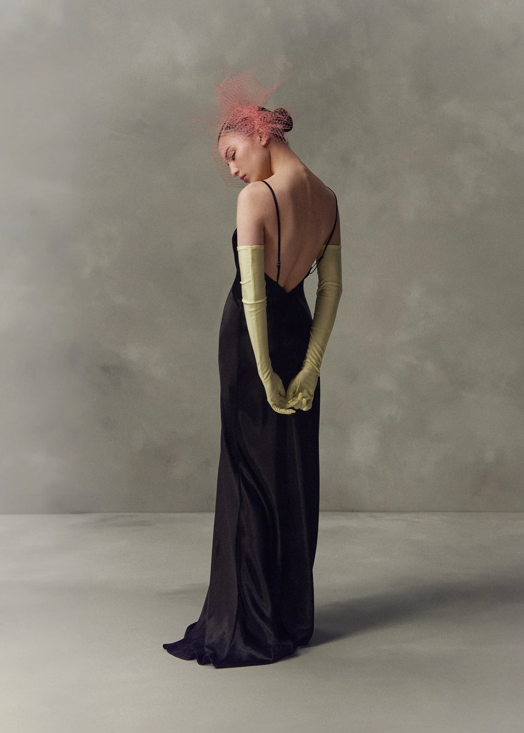 BLACK SLIP DRESS
