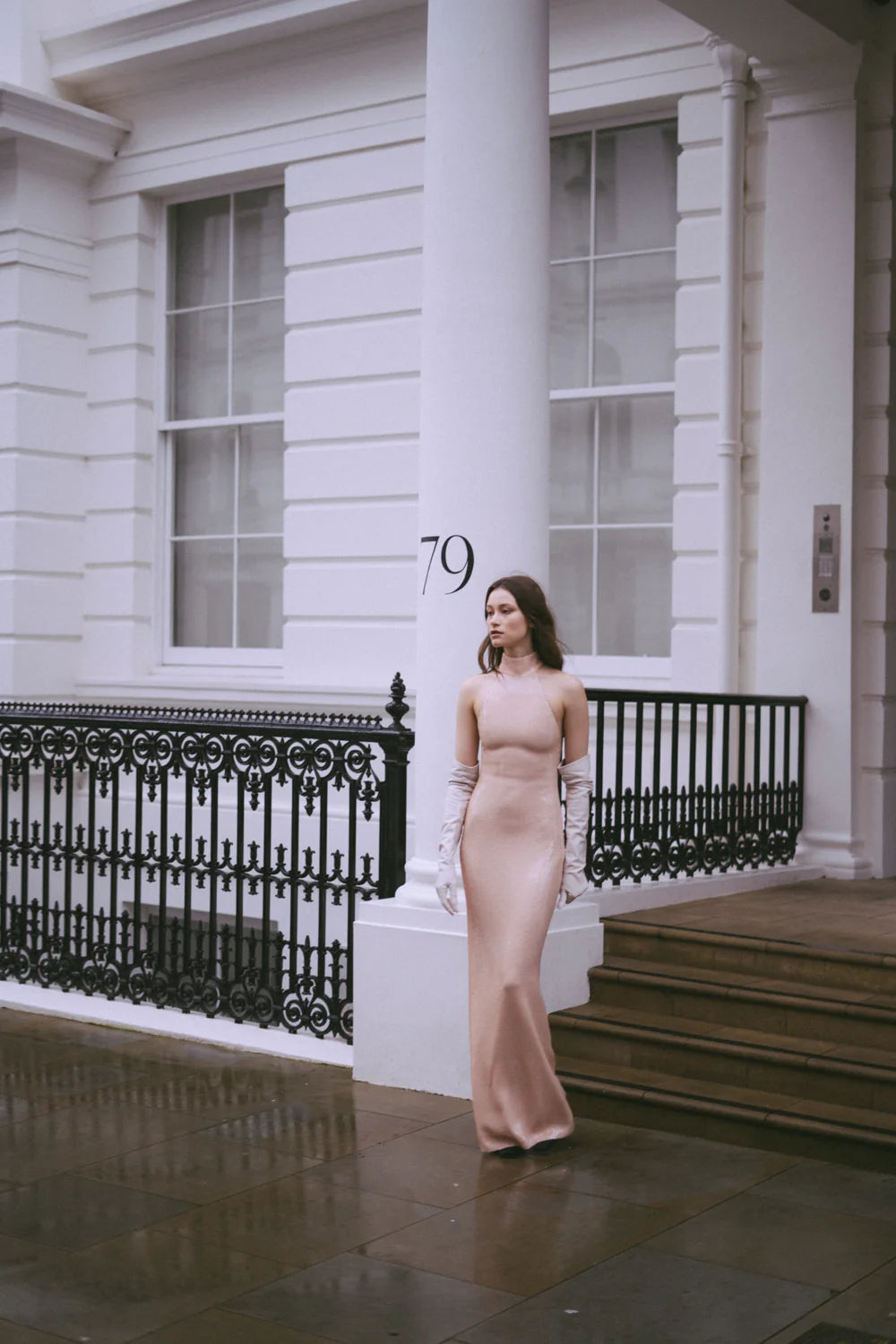 CUPIDON SEQUIN NUDE DRESS