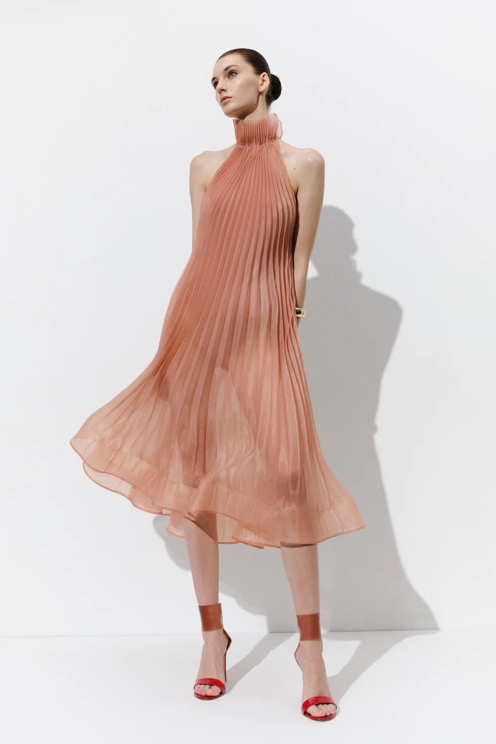 CELESTE DRESS CARAMEL