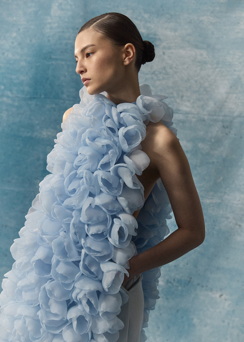 BLUE FLOWER BOLERO