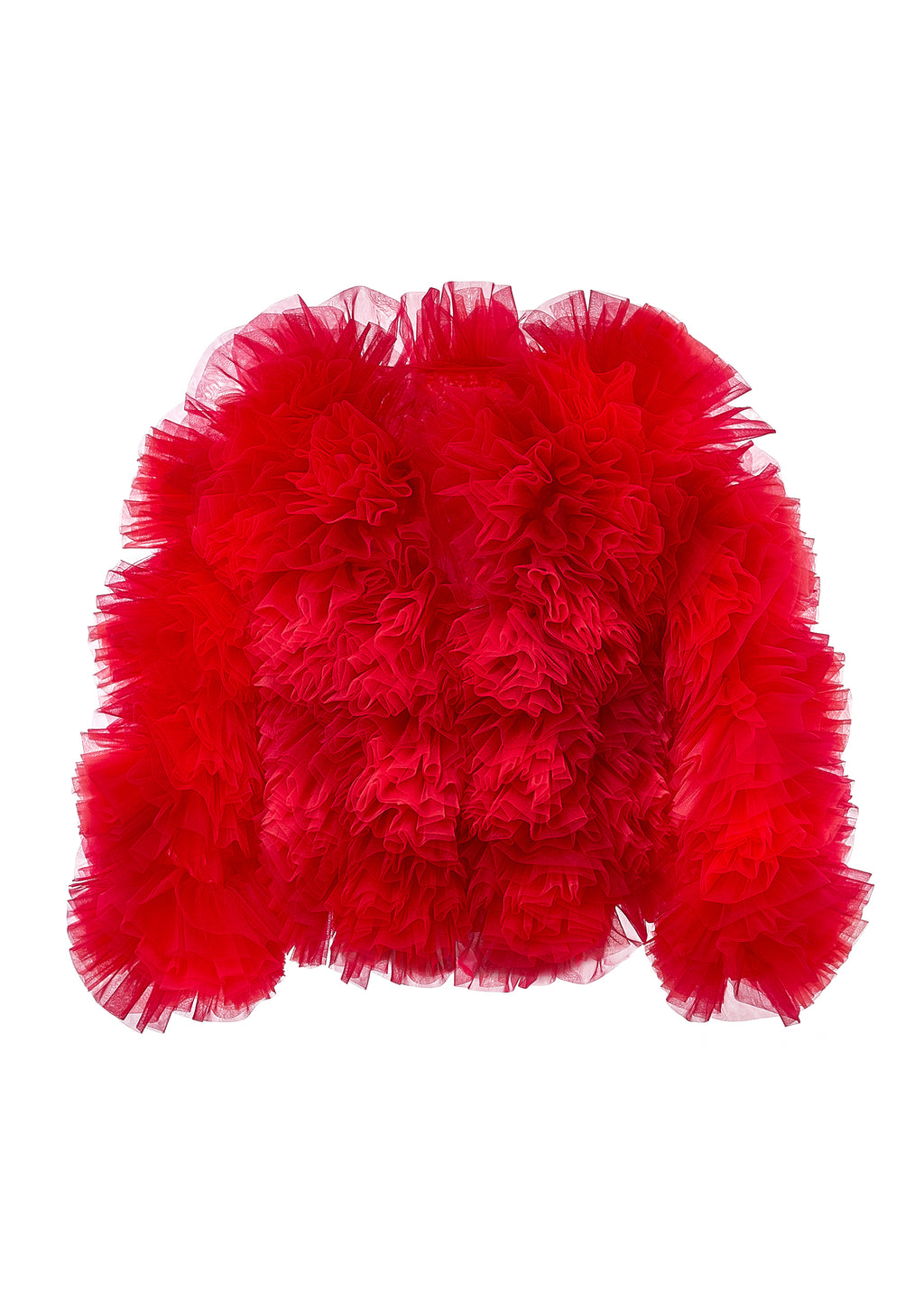 RED FLOWERS BOMBER