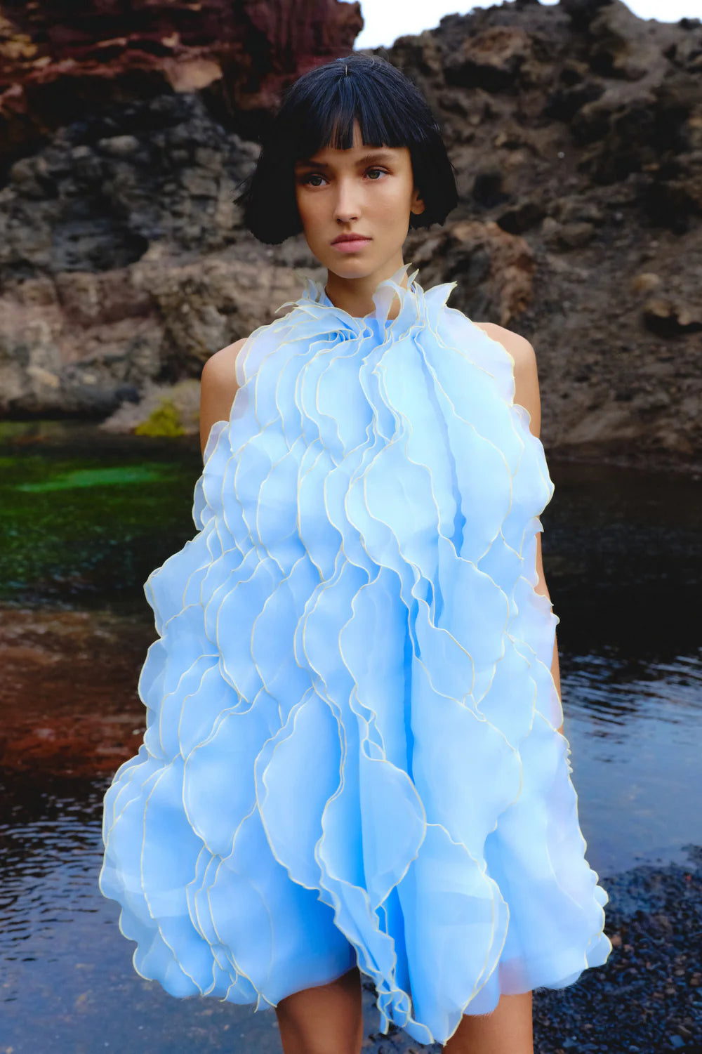 WAVE BLUE DRESS